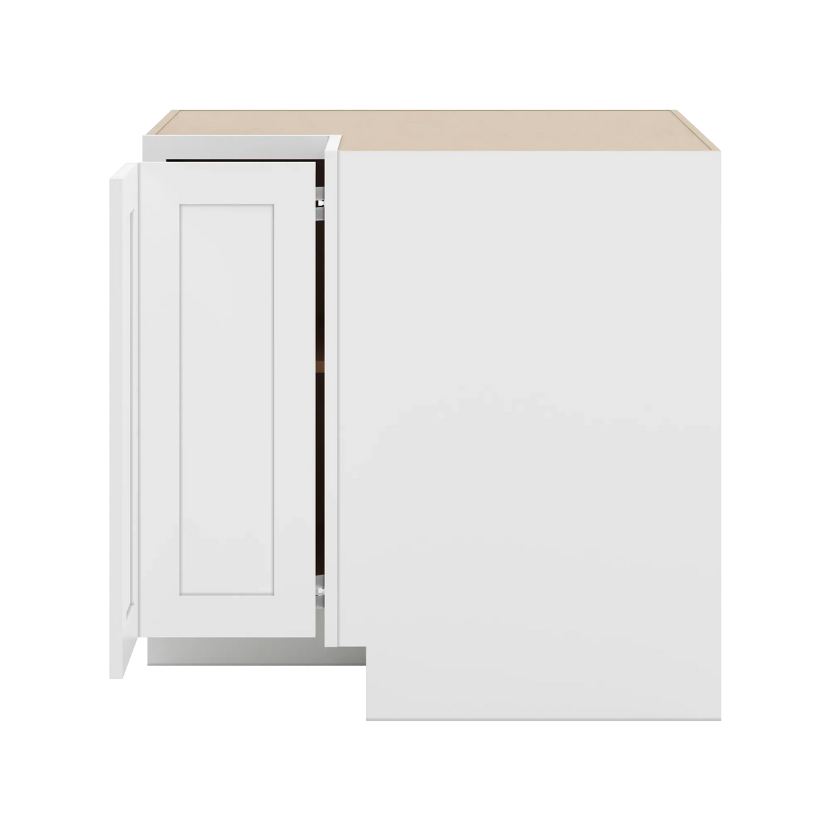 cnc luxor white 36 w easy reach corner base cabinet