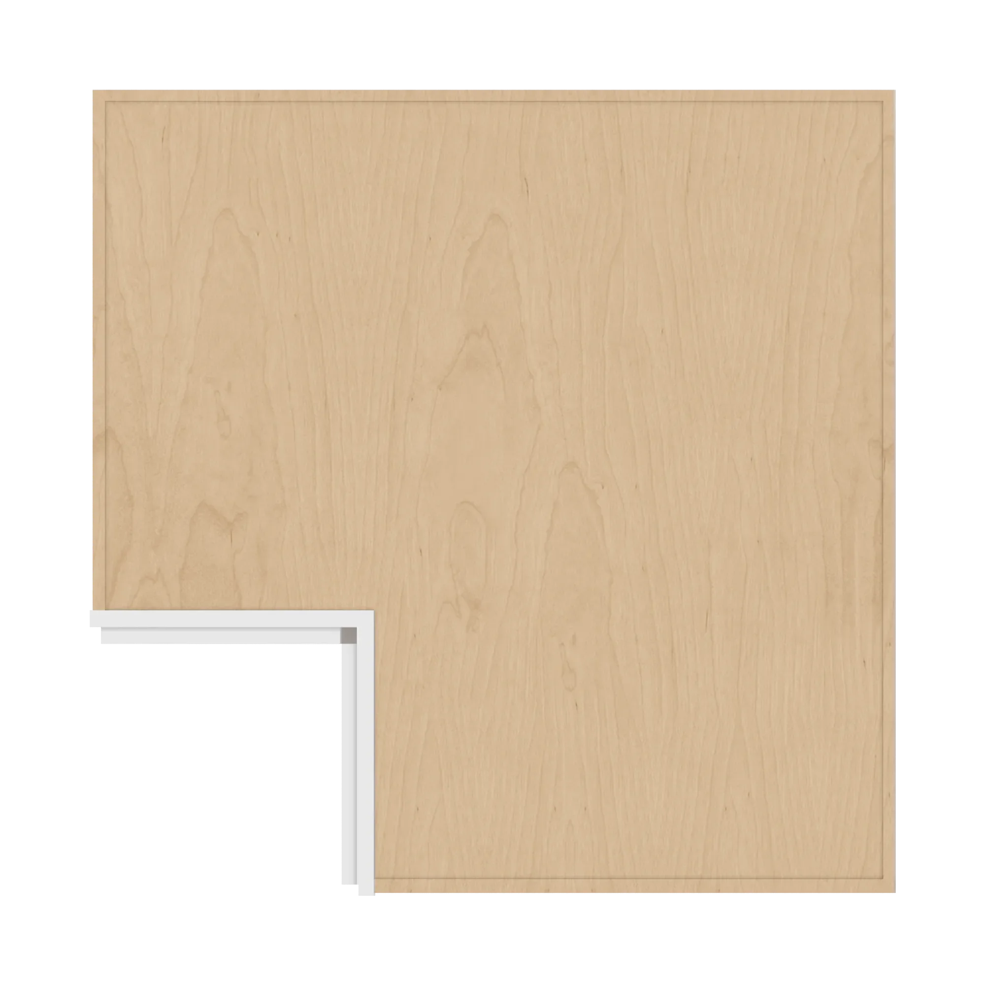 cnc luxor 5 piece white 36 w easy reach corner base cabinet