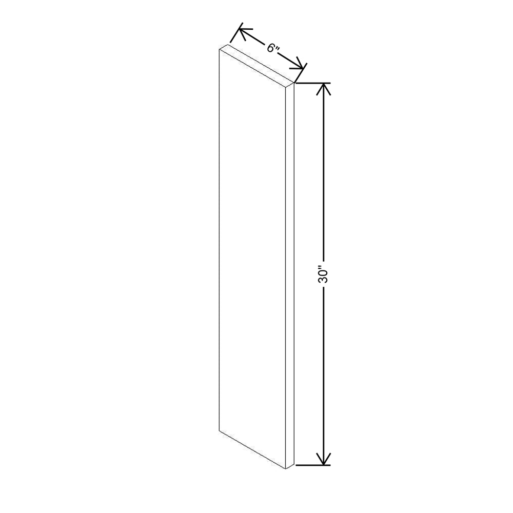 CNC Concord Richmond White 6" W X 30" H Fillers