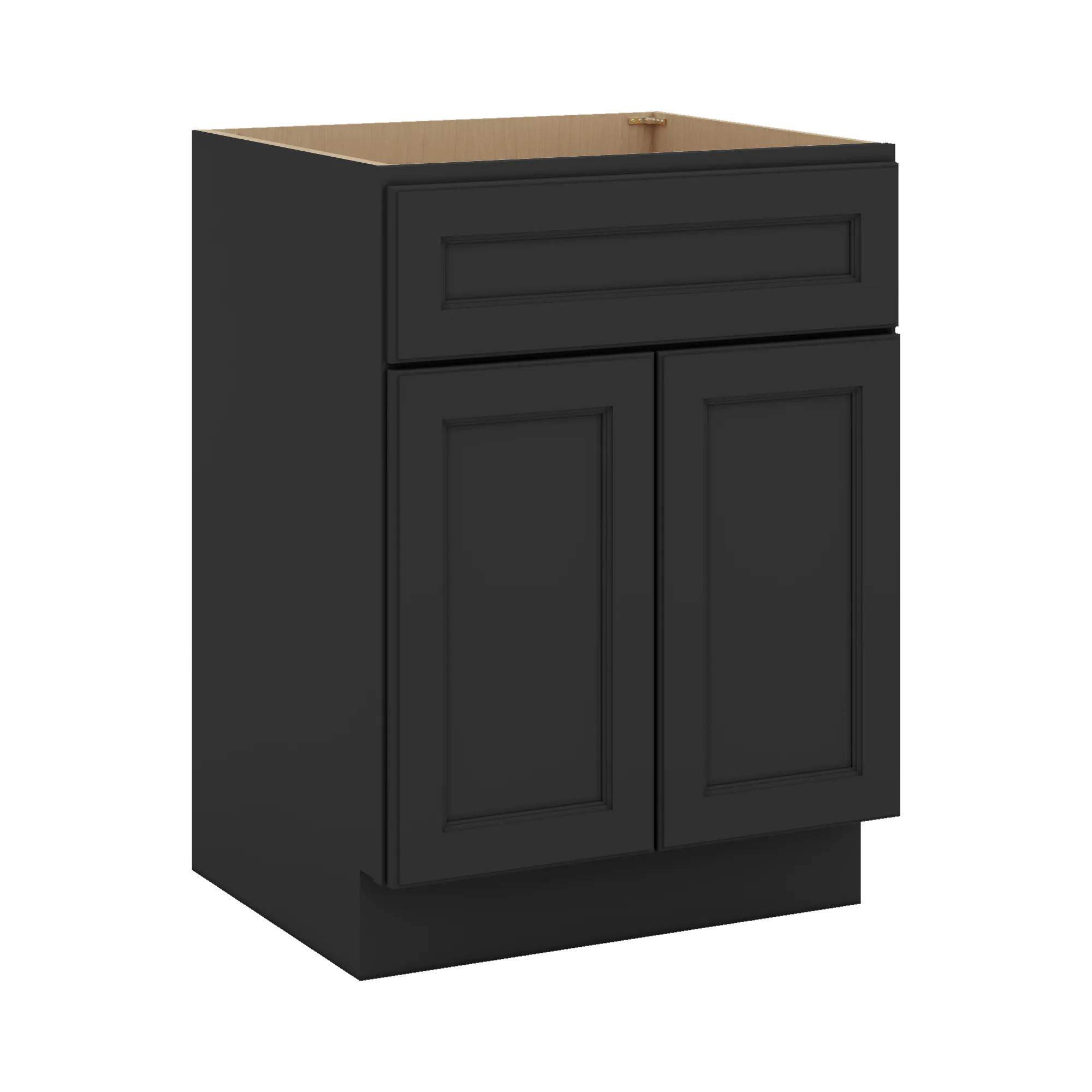 J&K Charcoal E2 Vanity Base Sink Door/False Drawer 24" W x 33" H x 21" D