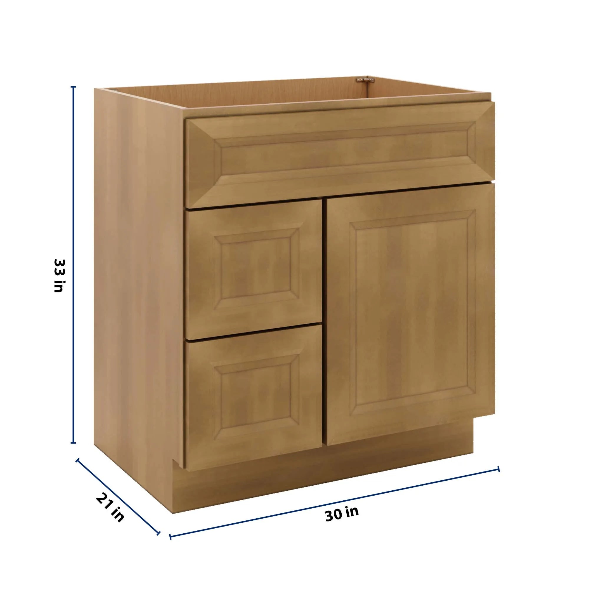 J&K Butterscotch B8 Vanity Sink Combo 30" W x 33" H x 21" D