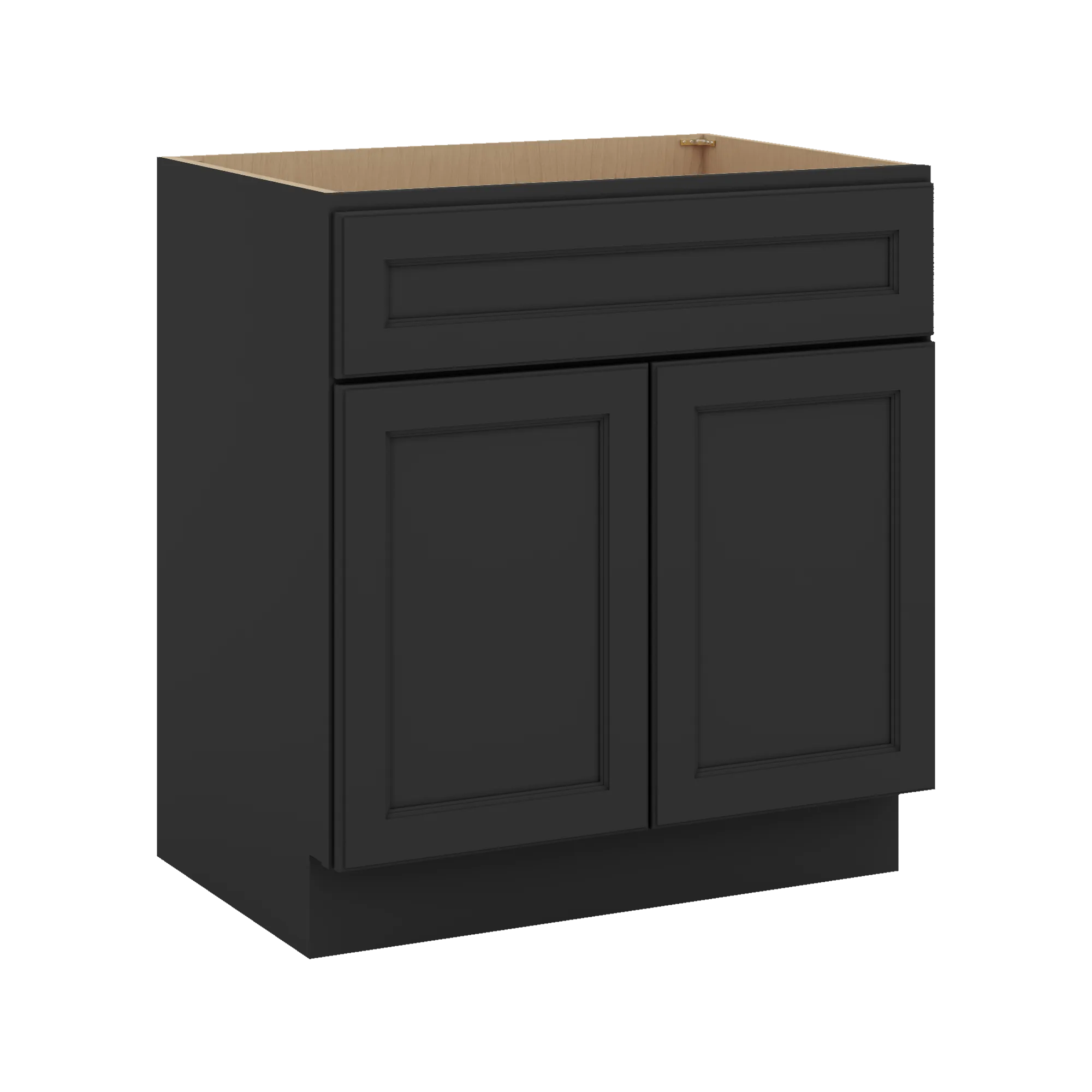 J&K Charcoal E2 Vanity Base Sink Door/False Drawer 30" W x 33" H x 21" D