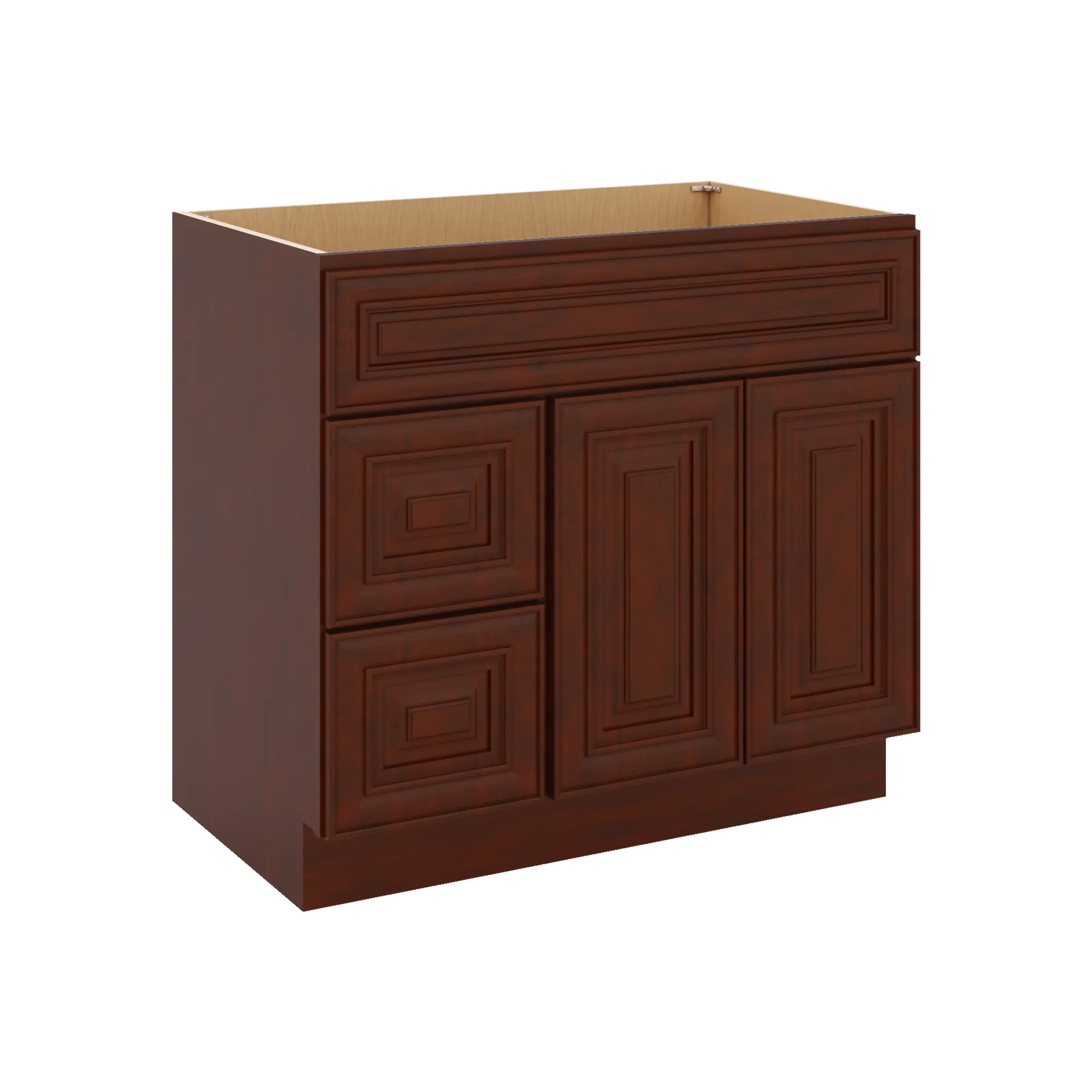 J&K Mahogany J5 Vanity Sink Combo 36" W x 33" H x 21" D