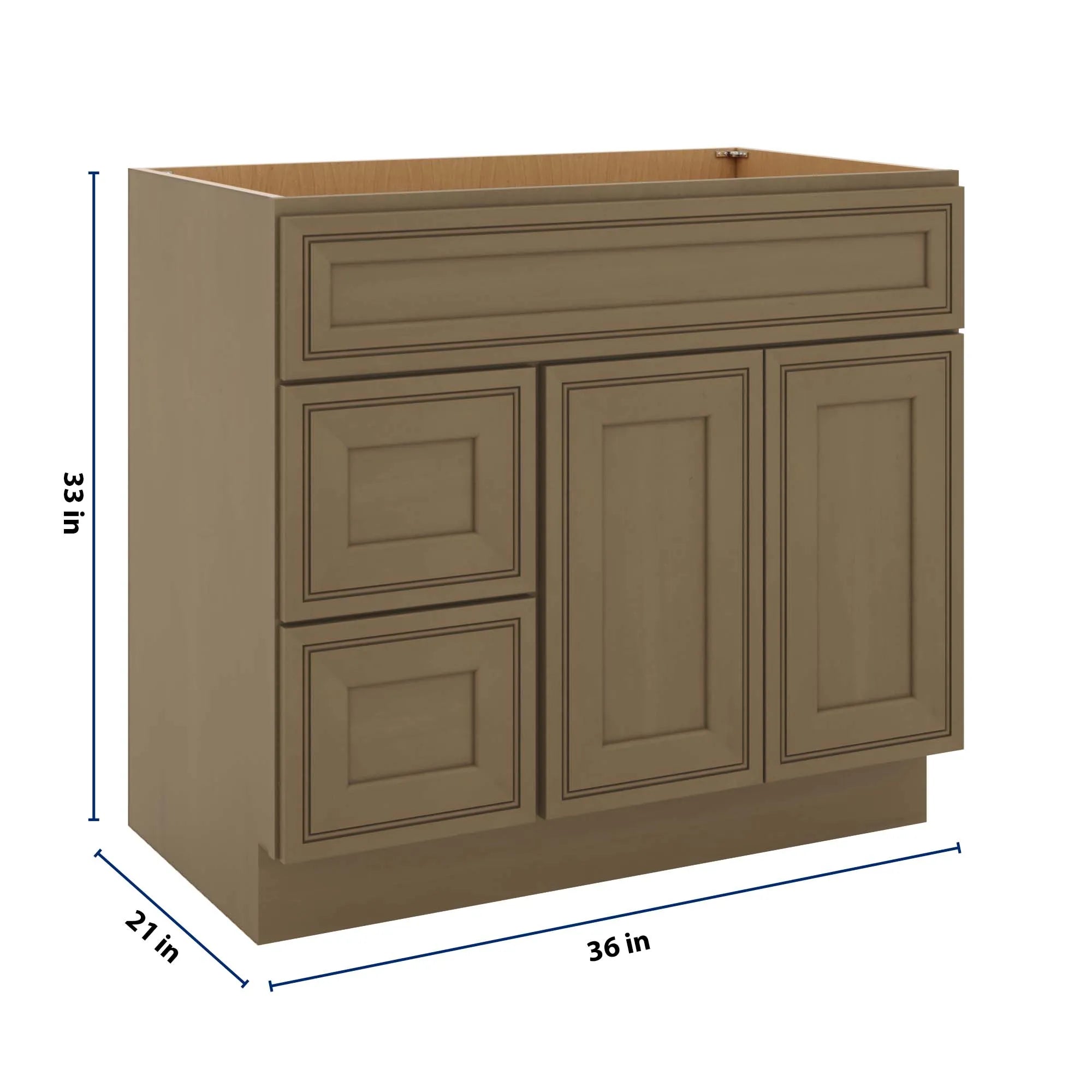 J&K Hazel H8 Vanity Sink Combo 36" W x 33" H x 21" D