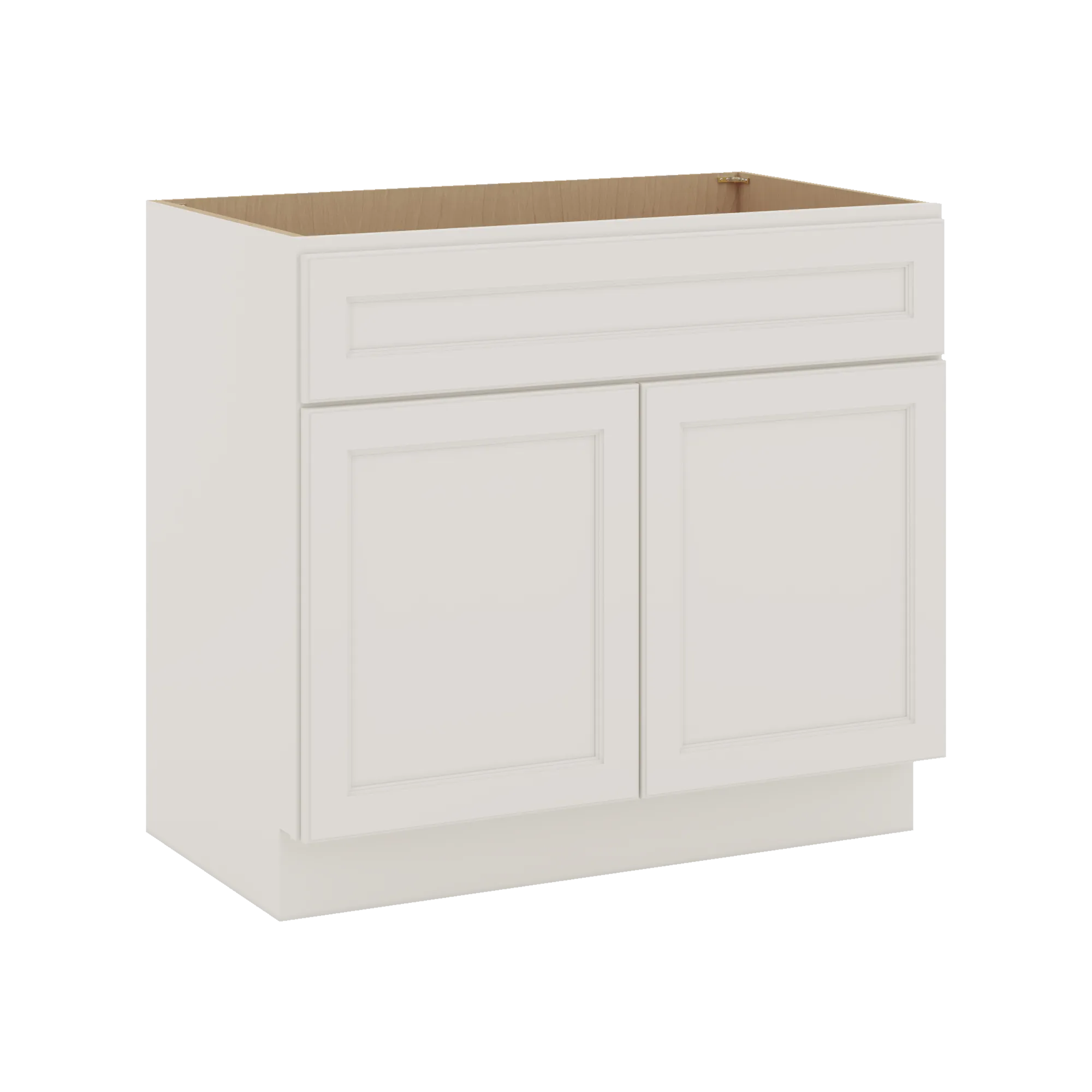 J&K Dove E1 Vanity Base Sink Door/False Drawer 36" W x 33" H x 21" D