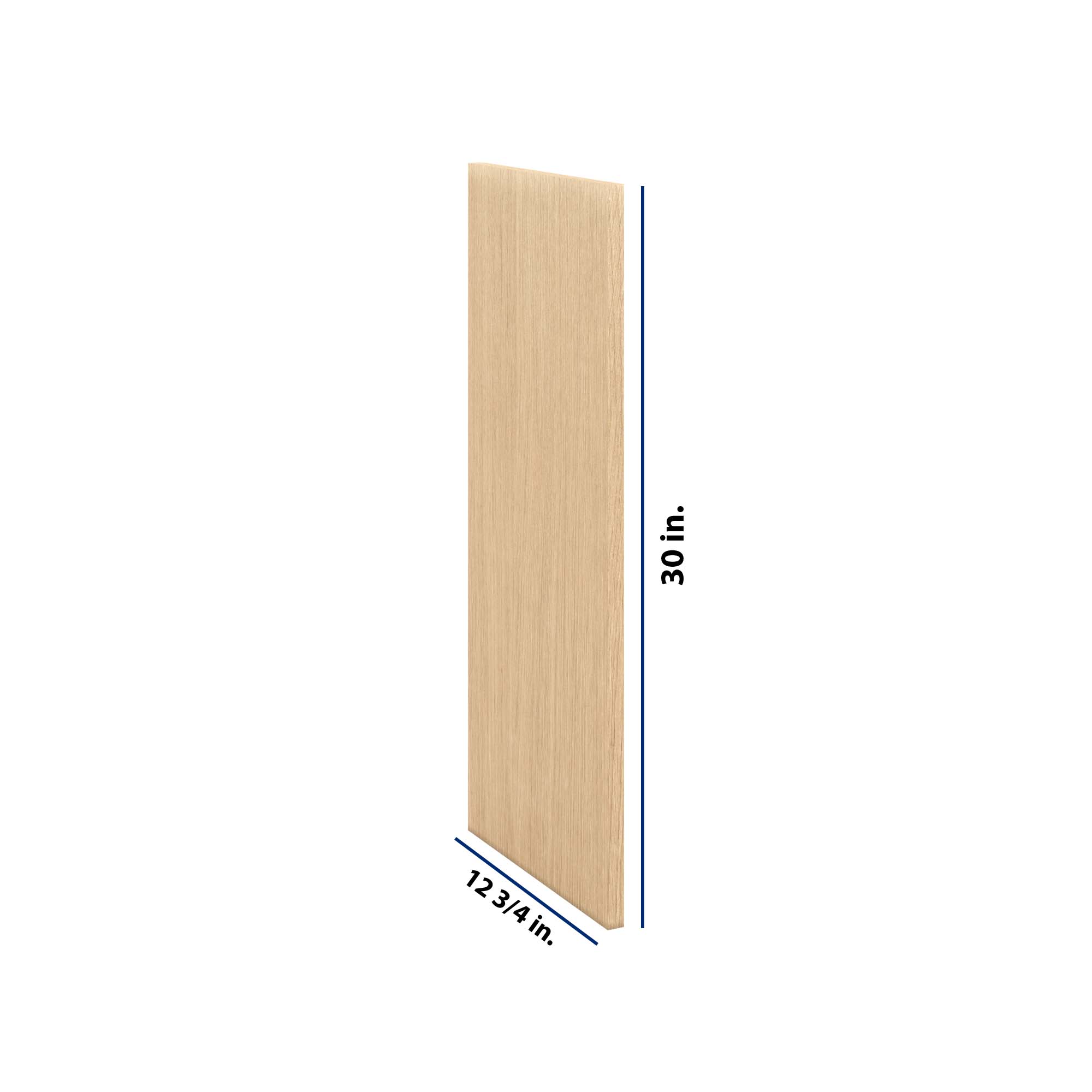Modernform Cabinet Natural Oak 3/4" W X 30" H X 12 3/4" D Wall End Panel