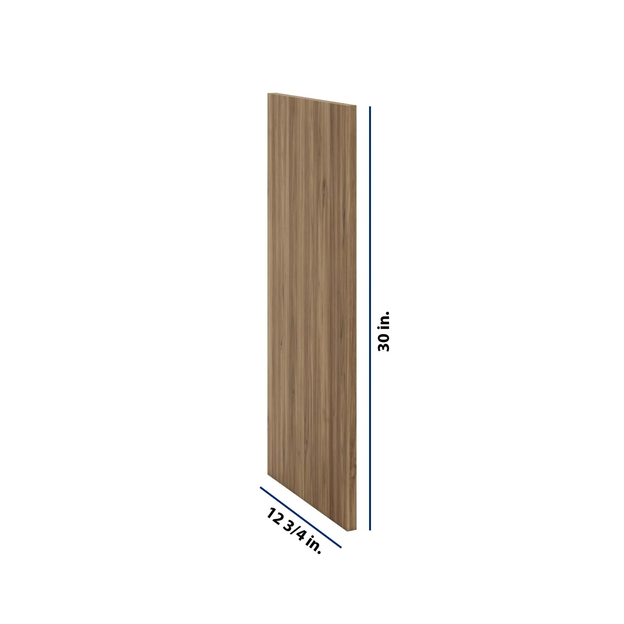 Modernform Cabinet Walnut 3/4" W X 30" H X 12 3/4" D Wall End Panel