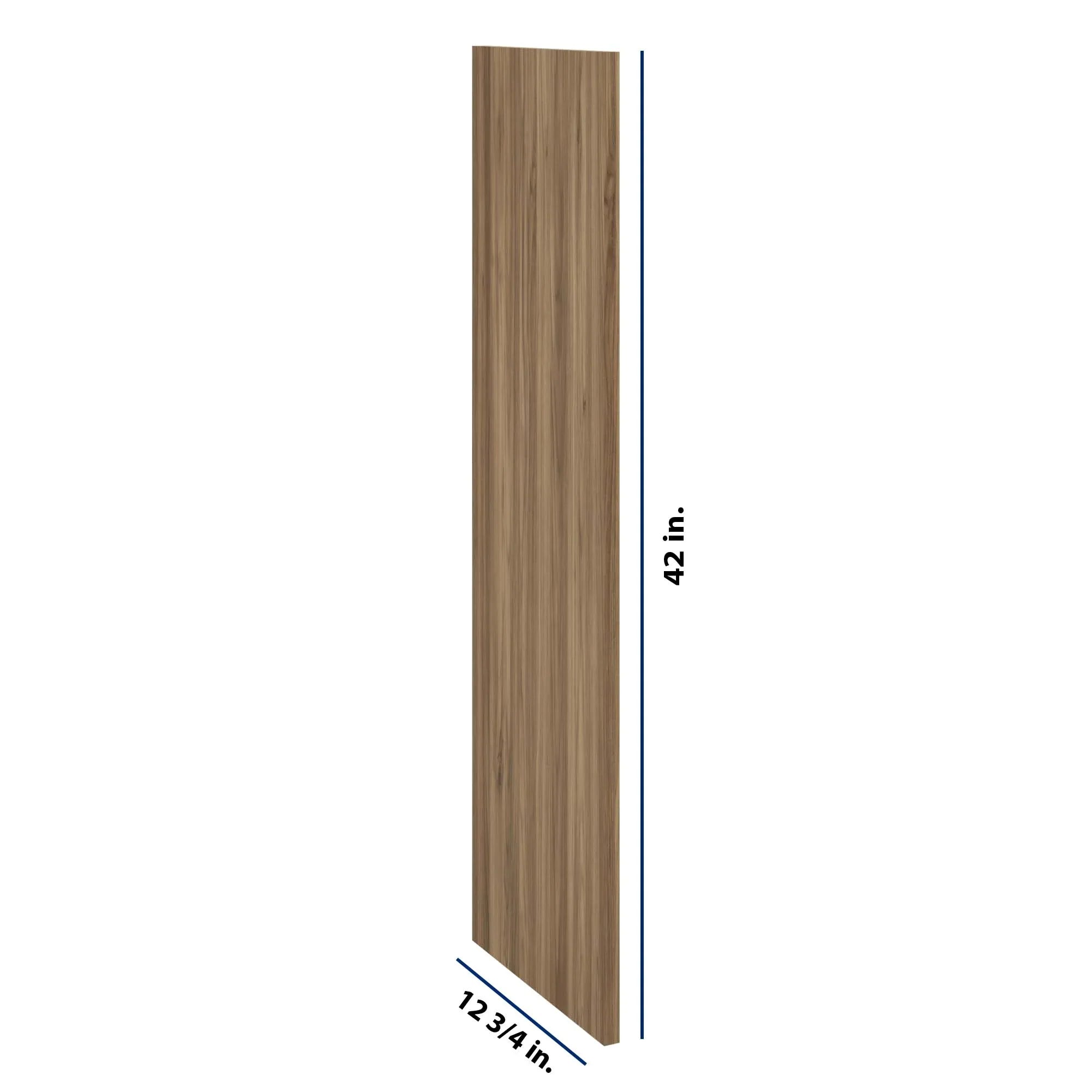 Modernform Cabinet Walnut 3/4" W X 42" H X 12 3/4" D Wall End Panel