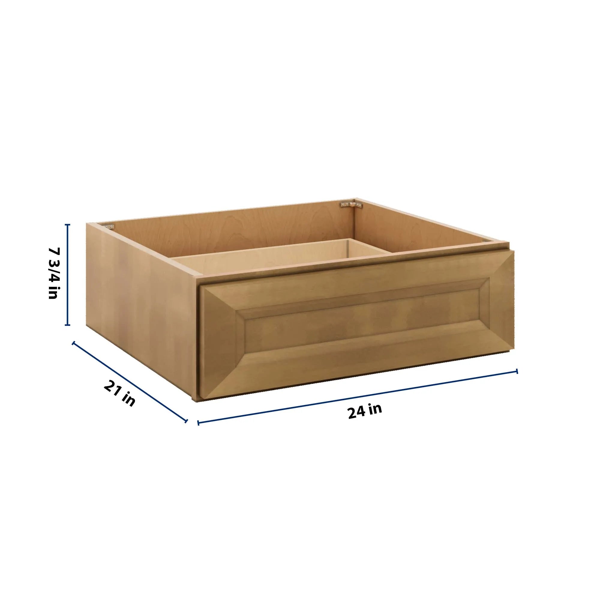 J&K Butterscotch B8 24" W x 7-1/2" H or 8-1/2" H Knee Drawer