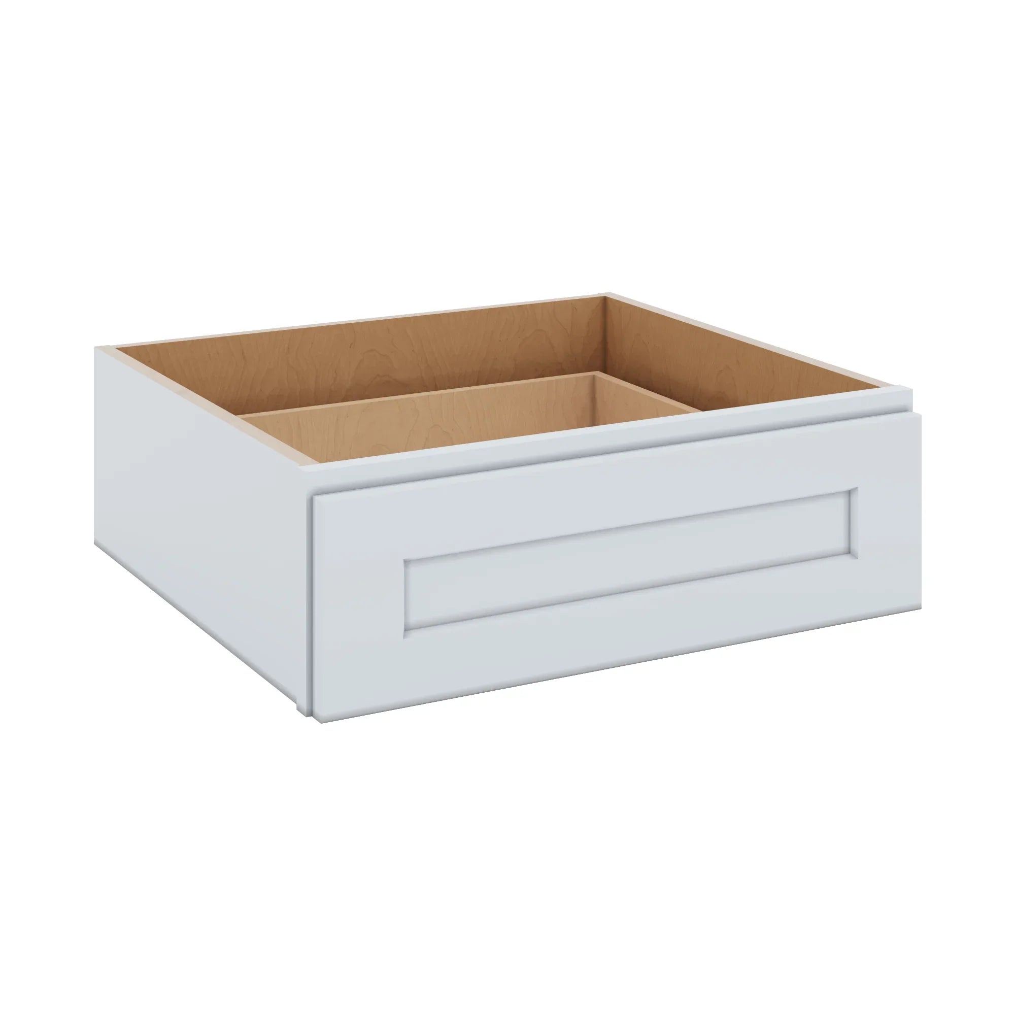 J&K White Shaker S8 24" W x 7-1/2" H or 8-1/2" H Knee Drawer