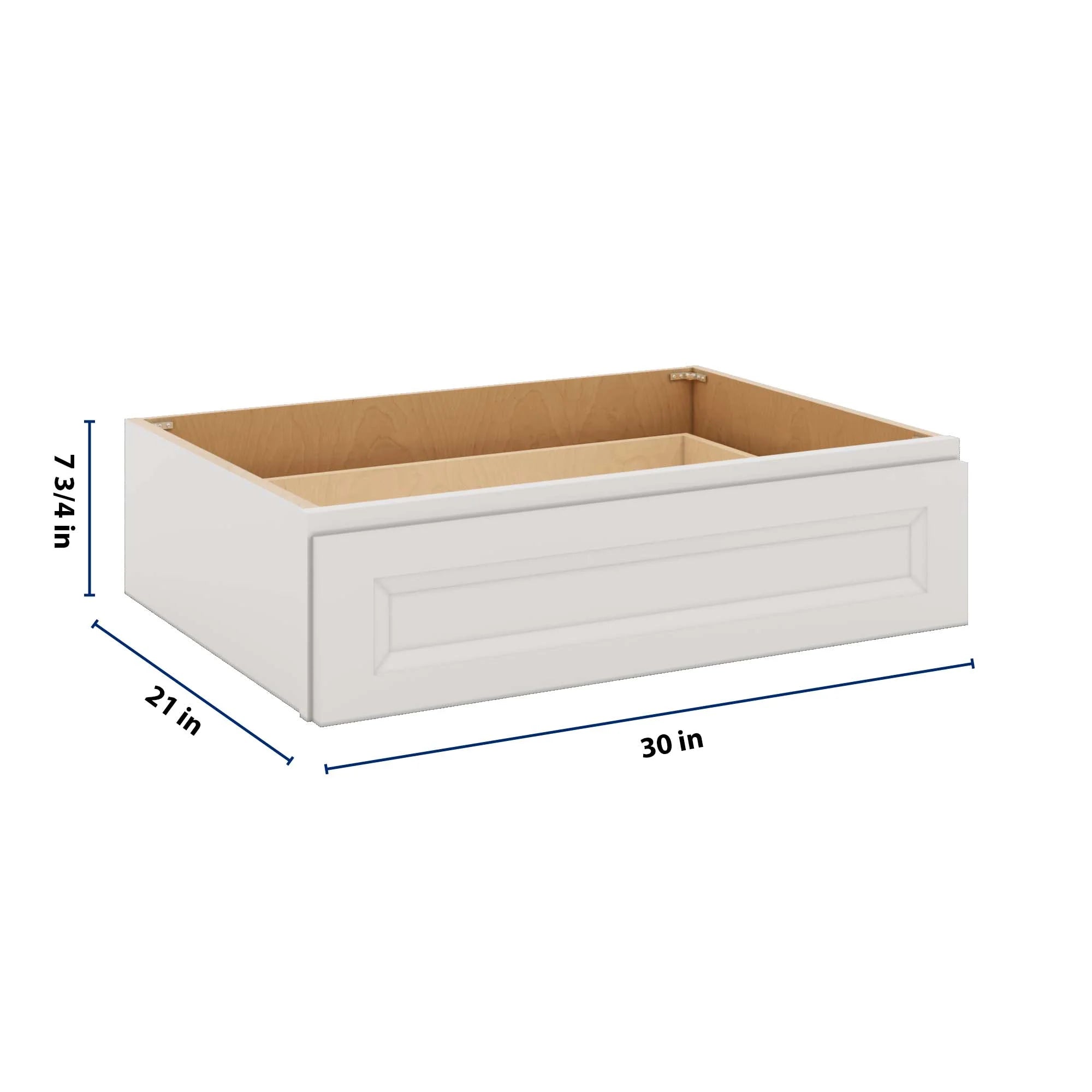 J&K Pure B5 30" W x 7-1/2" H or 8-1/2" H Knee Drawer