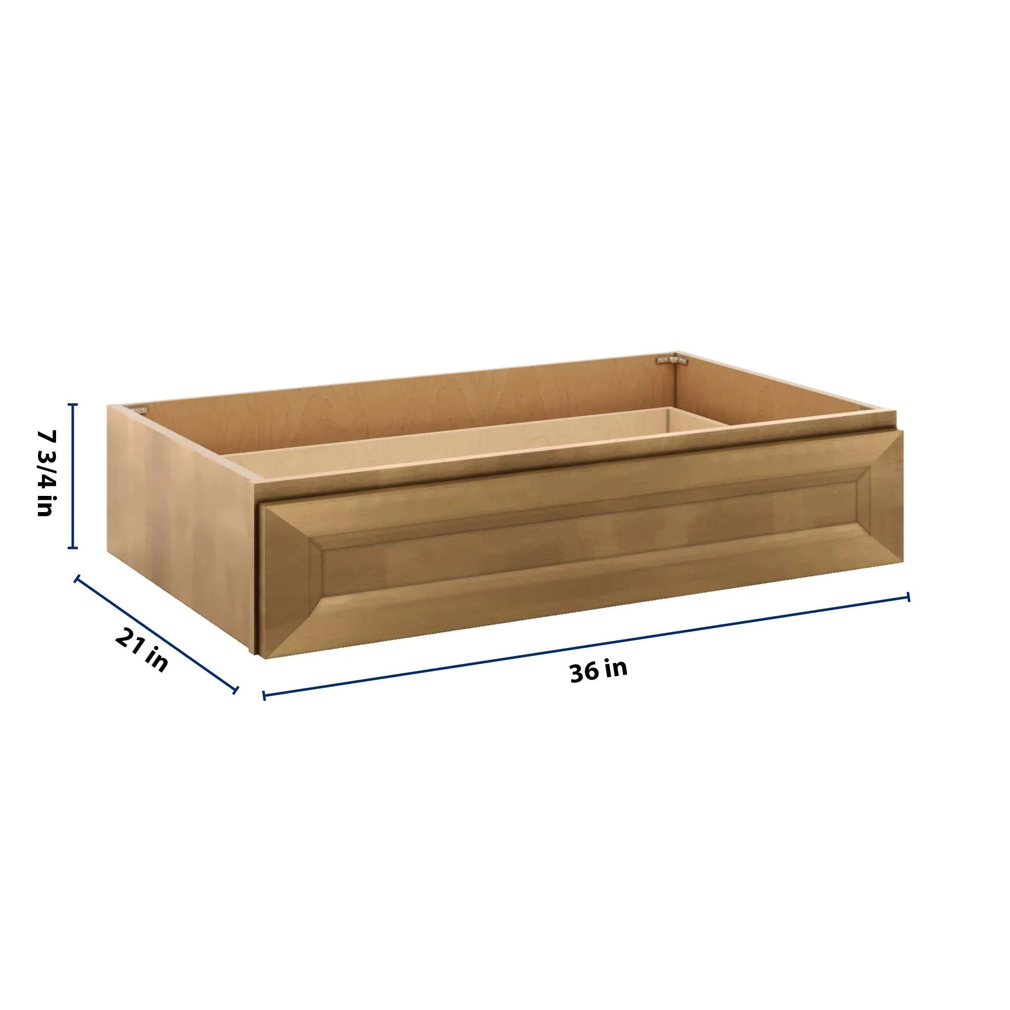 J&K Butterscotch B8 36" W x 7-1/2" H or 8-1/2" H Knee Drawer