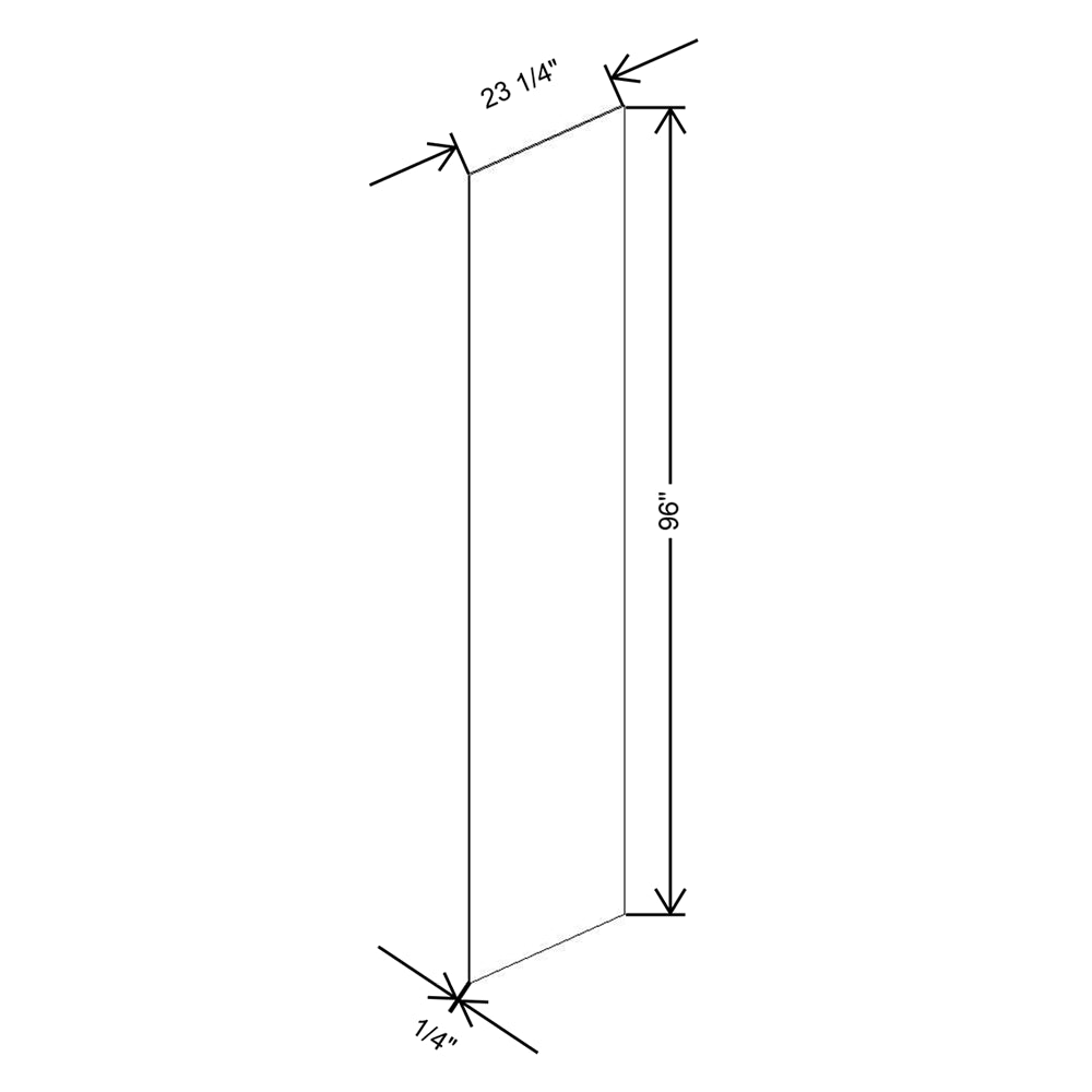 CNC Concord Richmond White 1/4" W X 96" H Finished Skin