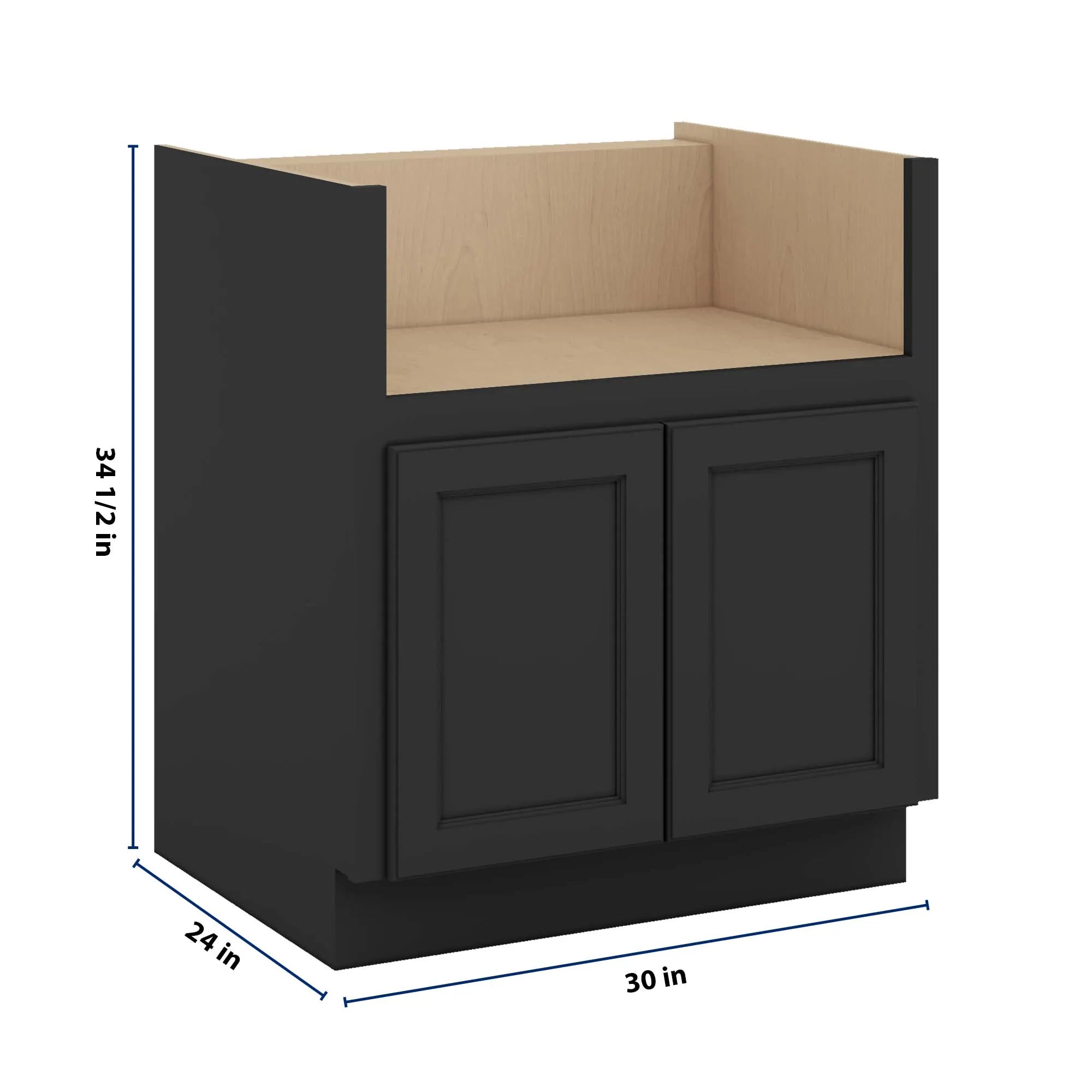 J&K Charcoal E2 Base Farm Sink - 30" W