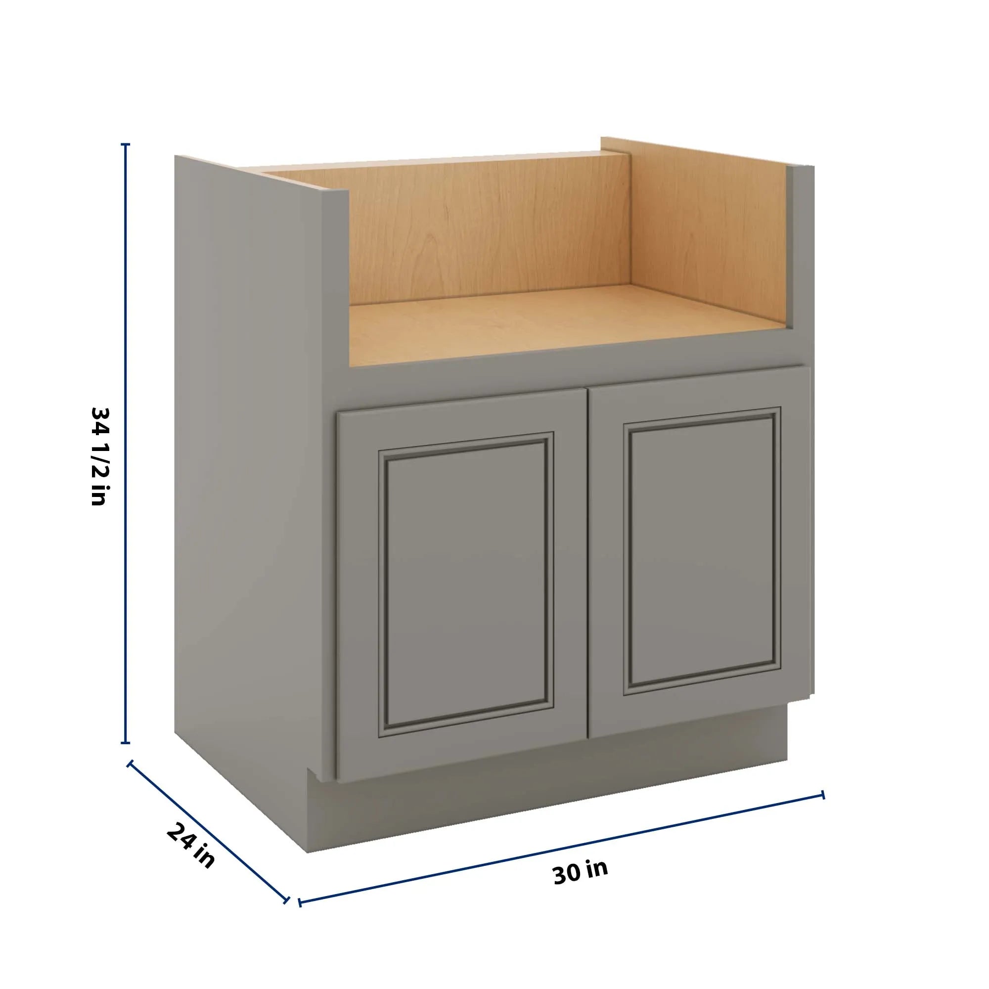 J&K Greige K3 Base Farm Sink - 30" W
