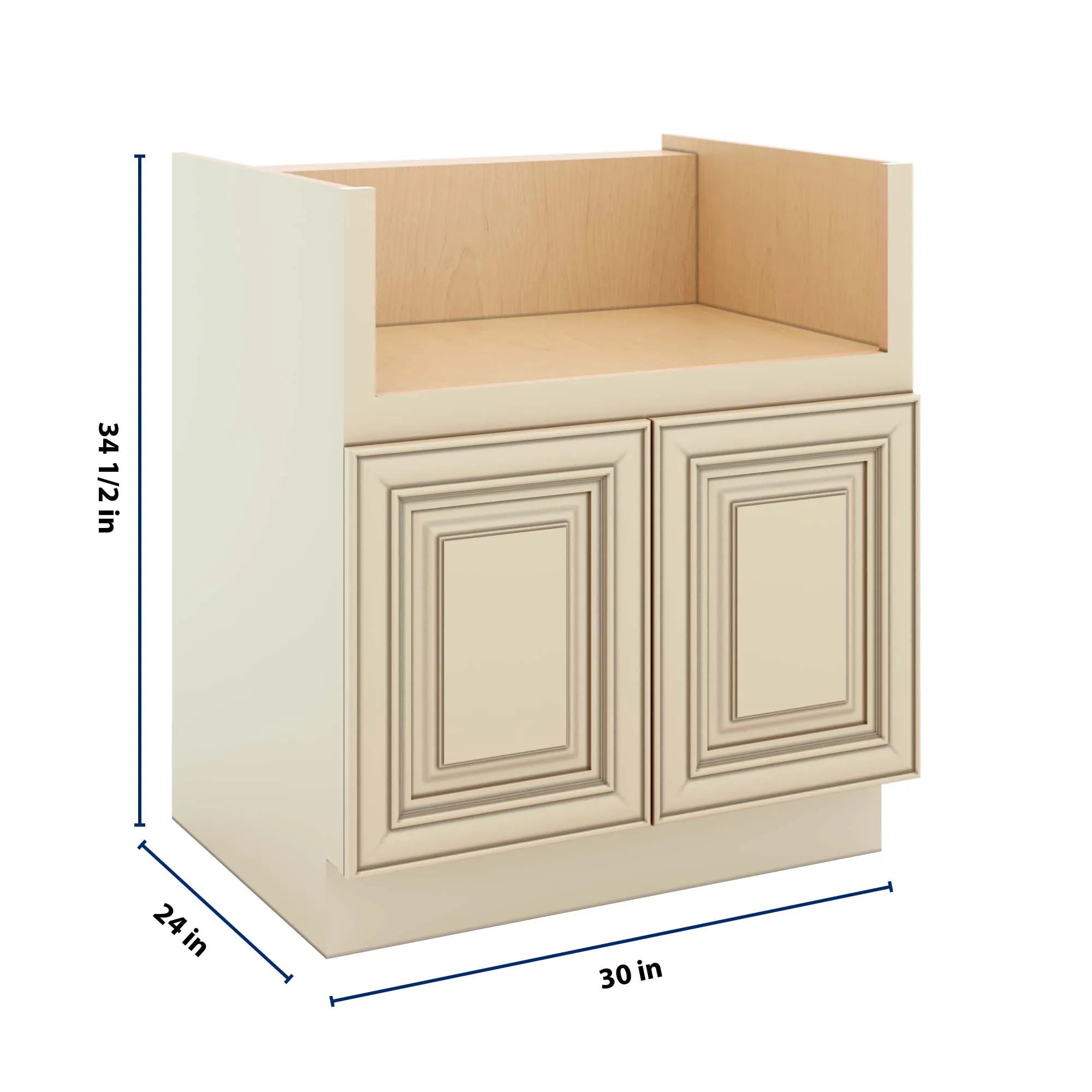 J&K Creme Glazed A7 Base Farm Sink - 30" W