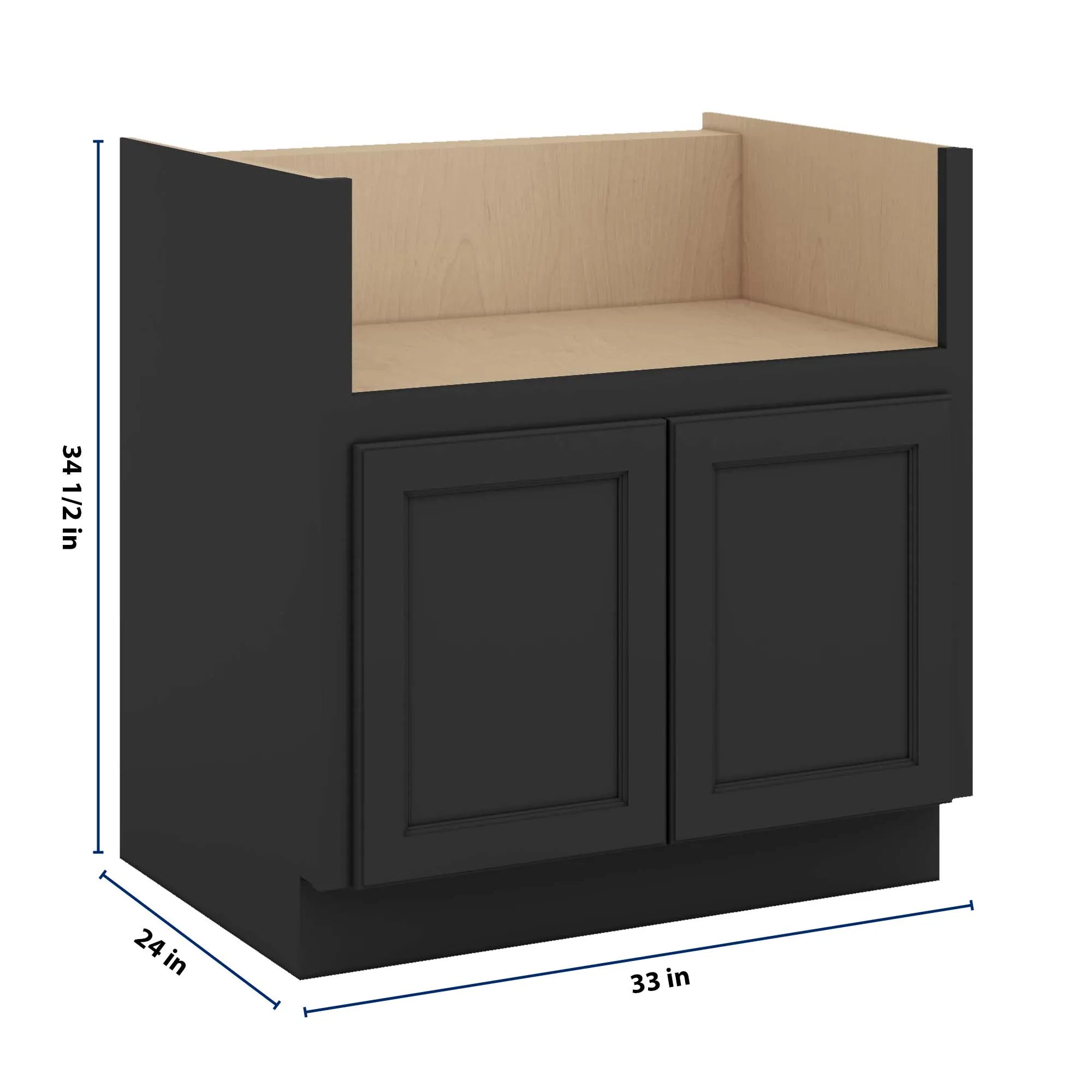 J&K Charcoal E2 Base Farm Sink - 33" W