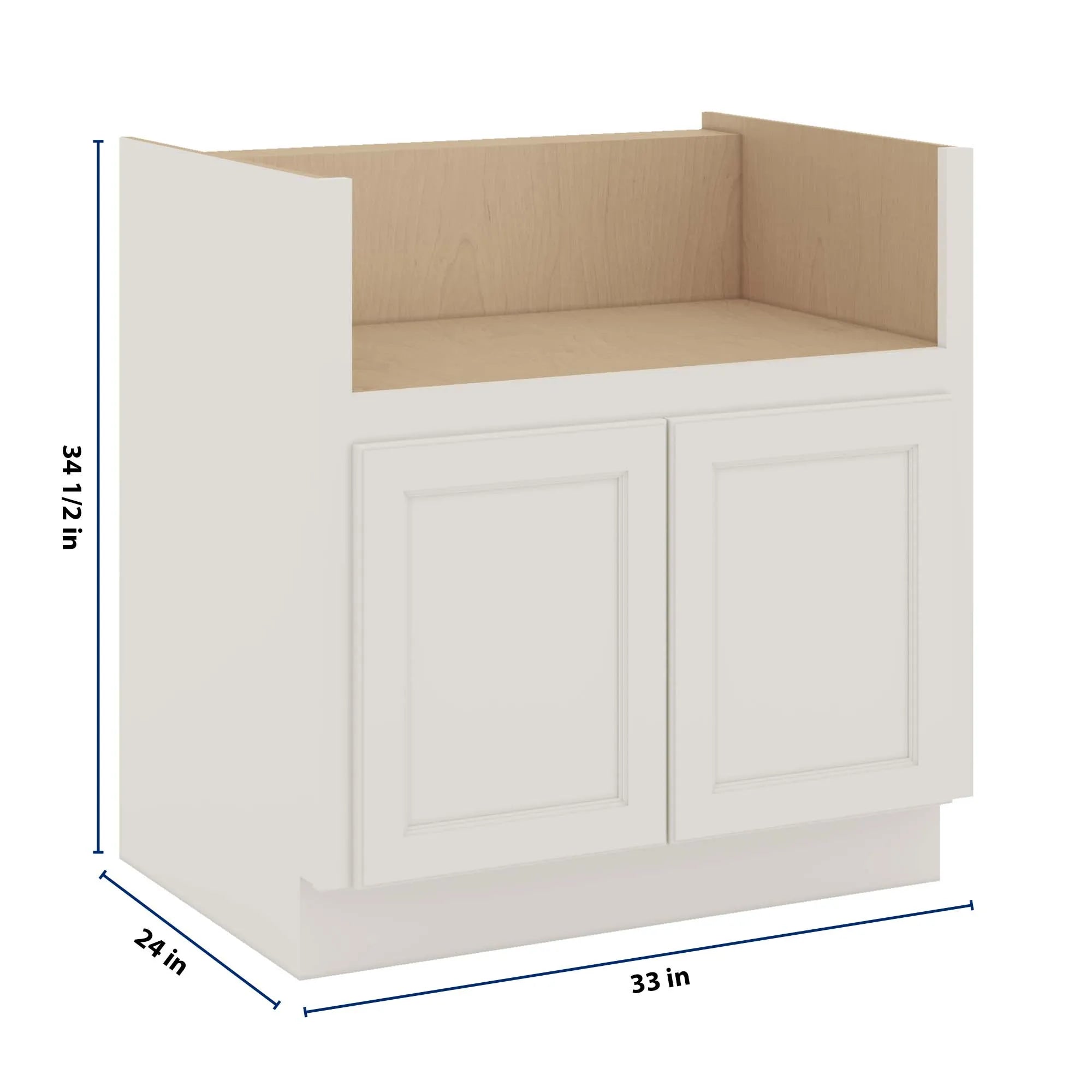 J&K Dove E1 Base Farm Sink - 33" W