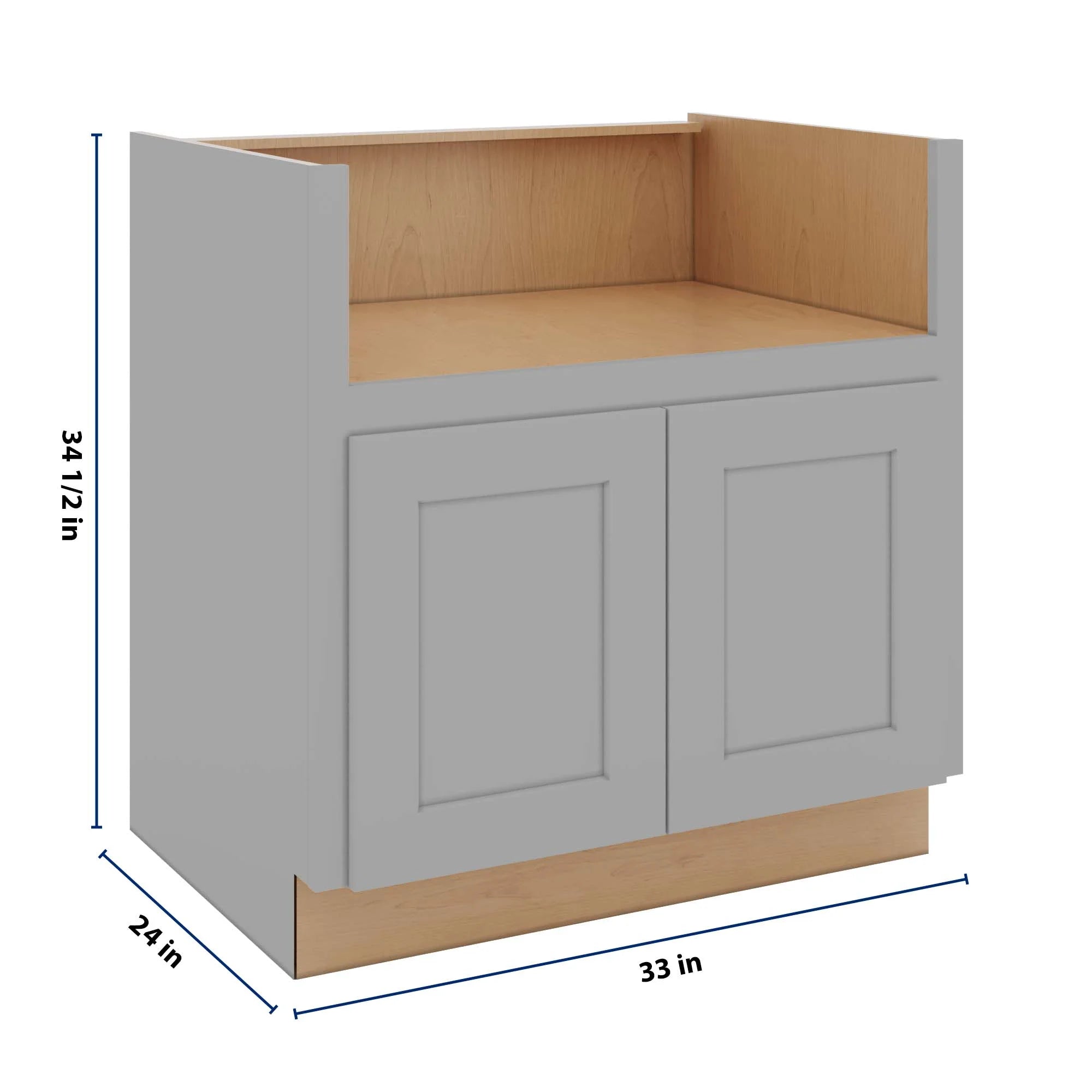 J&K Castle Grey S5 Base Farm Sink - 33" W