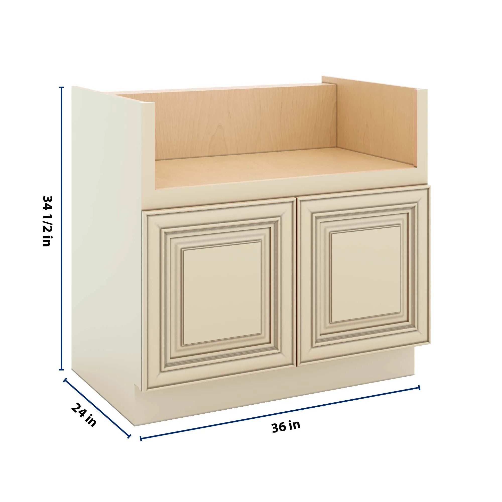J&K Creme Glazed A7 Base Farm Sink - 36" W