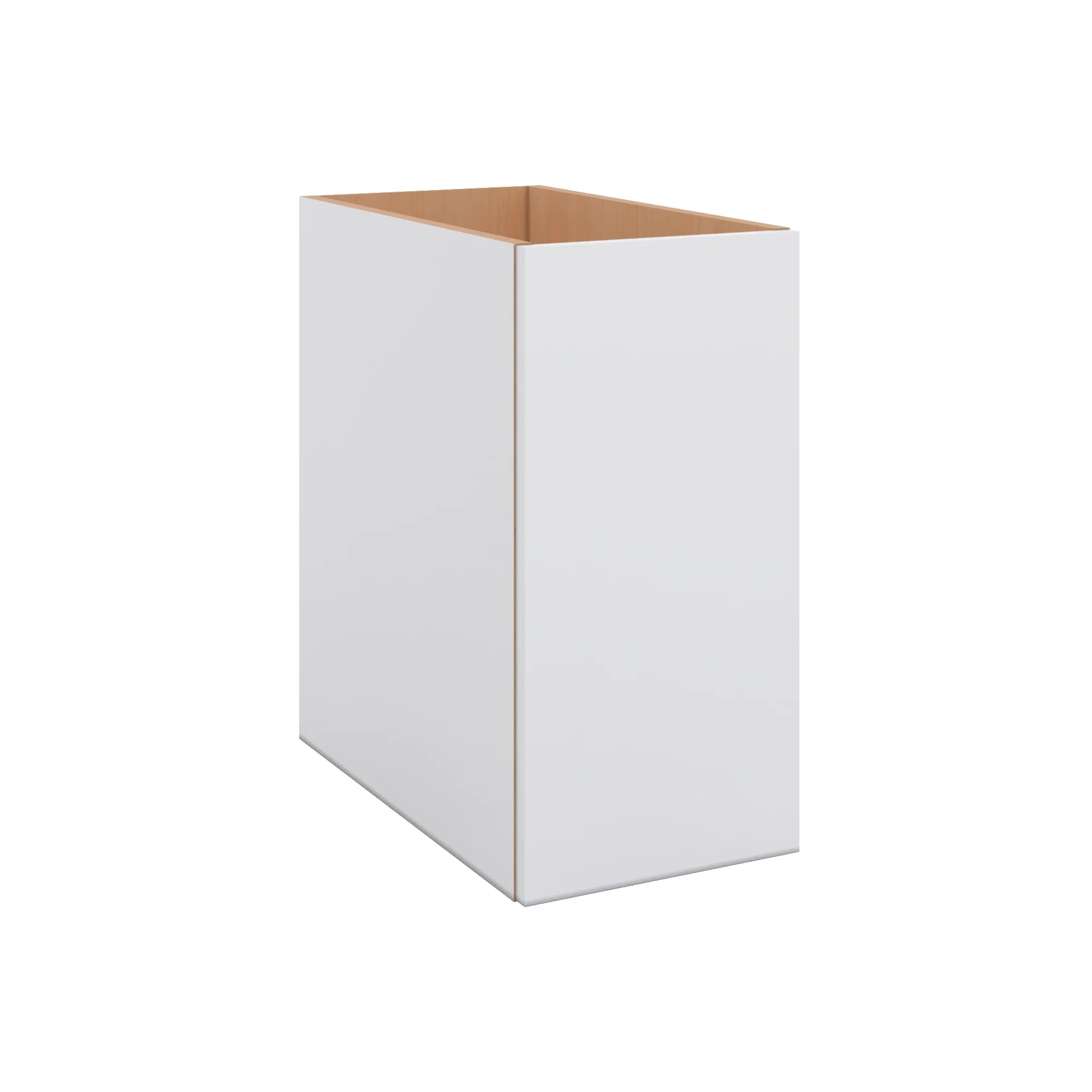 Modernform Cabinet Matte White 12" W X 24" H X 21" D Vanity Floating Full Height Single Door Cabinet