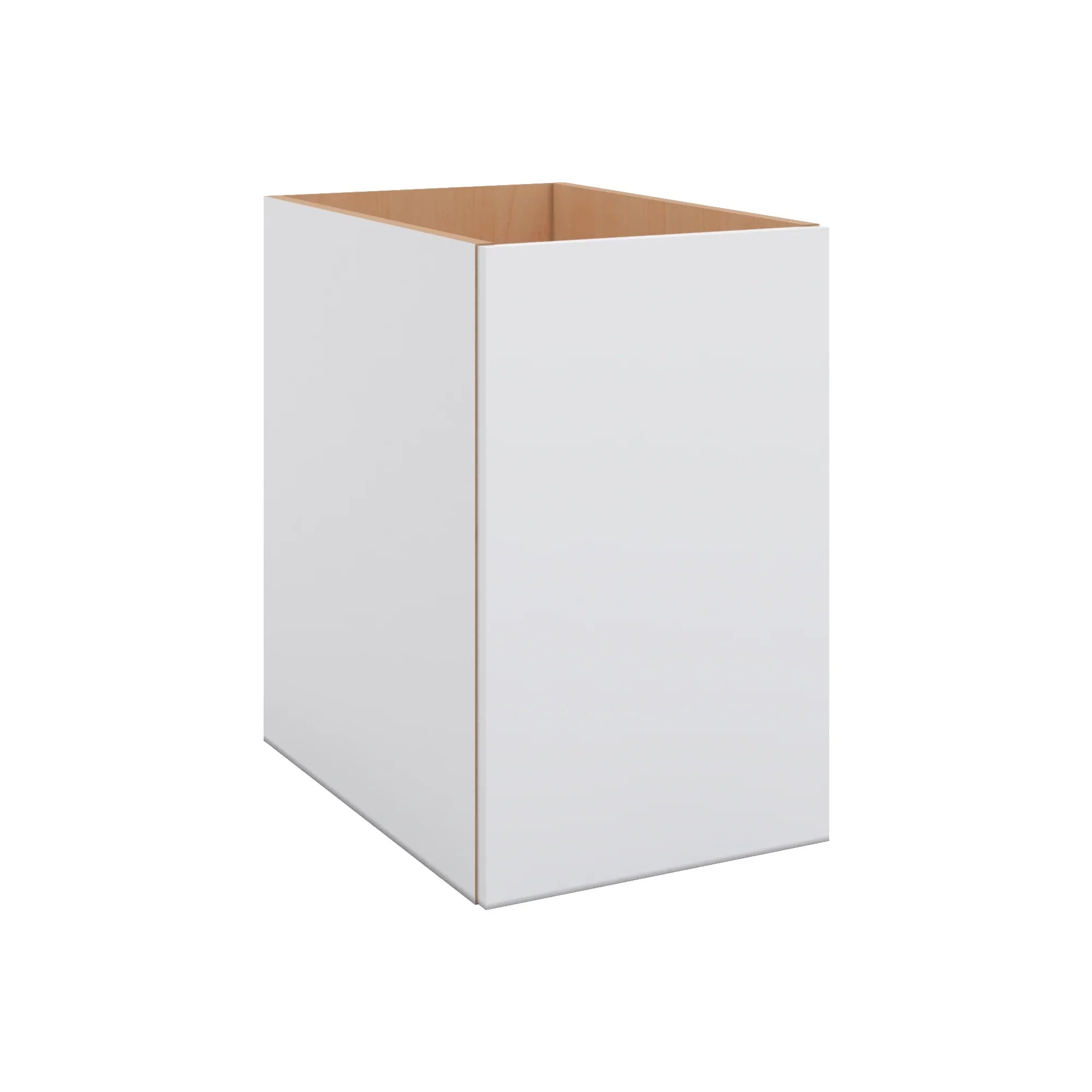 Modernform Cabinet Matte White 15" W X 24" H X 21" D Vanity Floating Full Height Single Door Cabinet