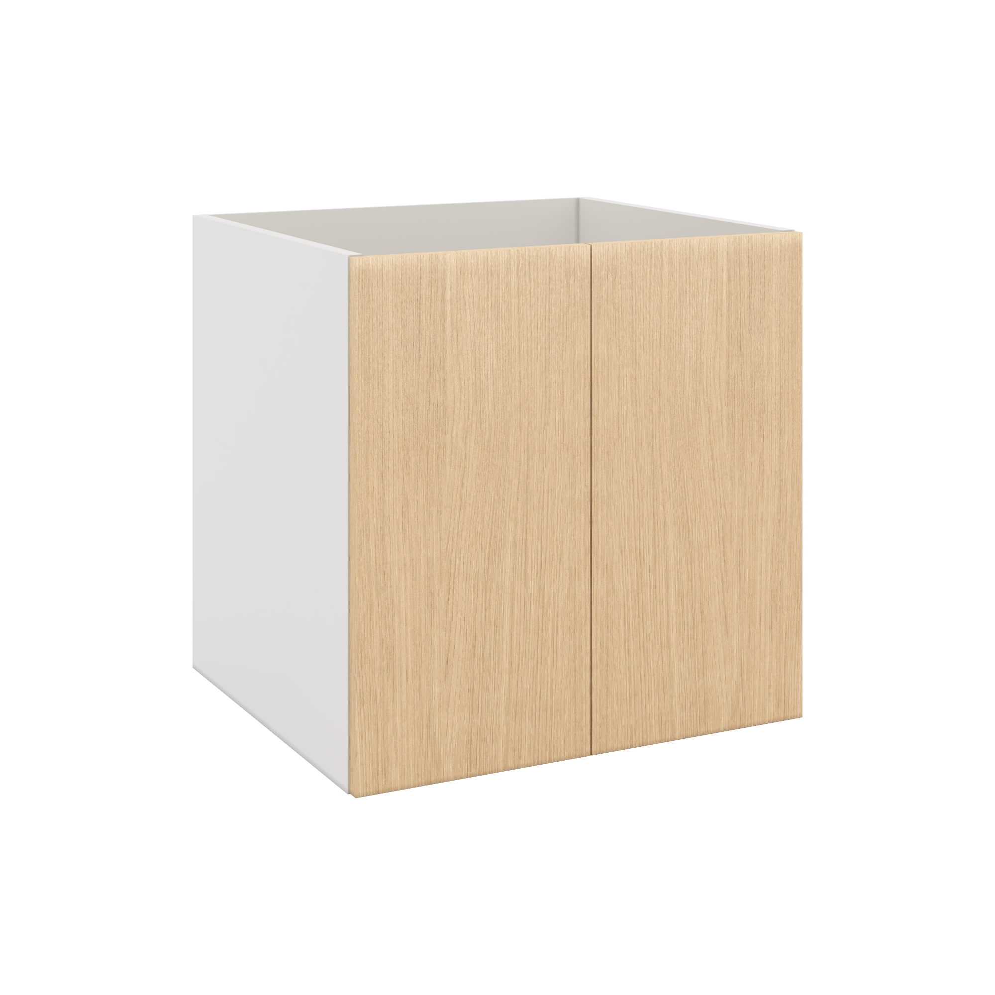 Modernform Cabinet Natural Oak 24" W X 24" H X 21" D Vanity Floating Full Height Double Door Cabinet