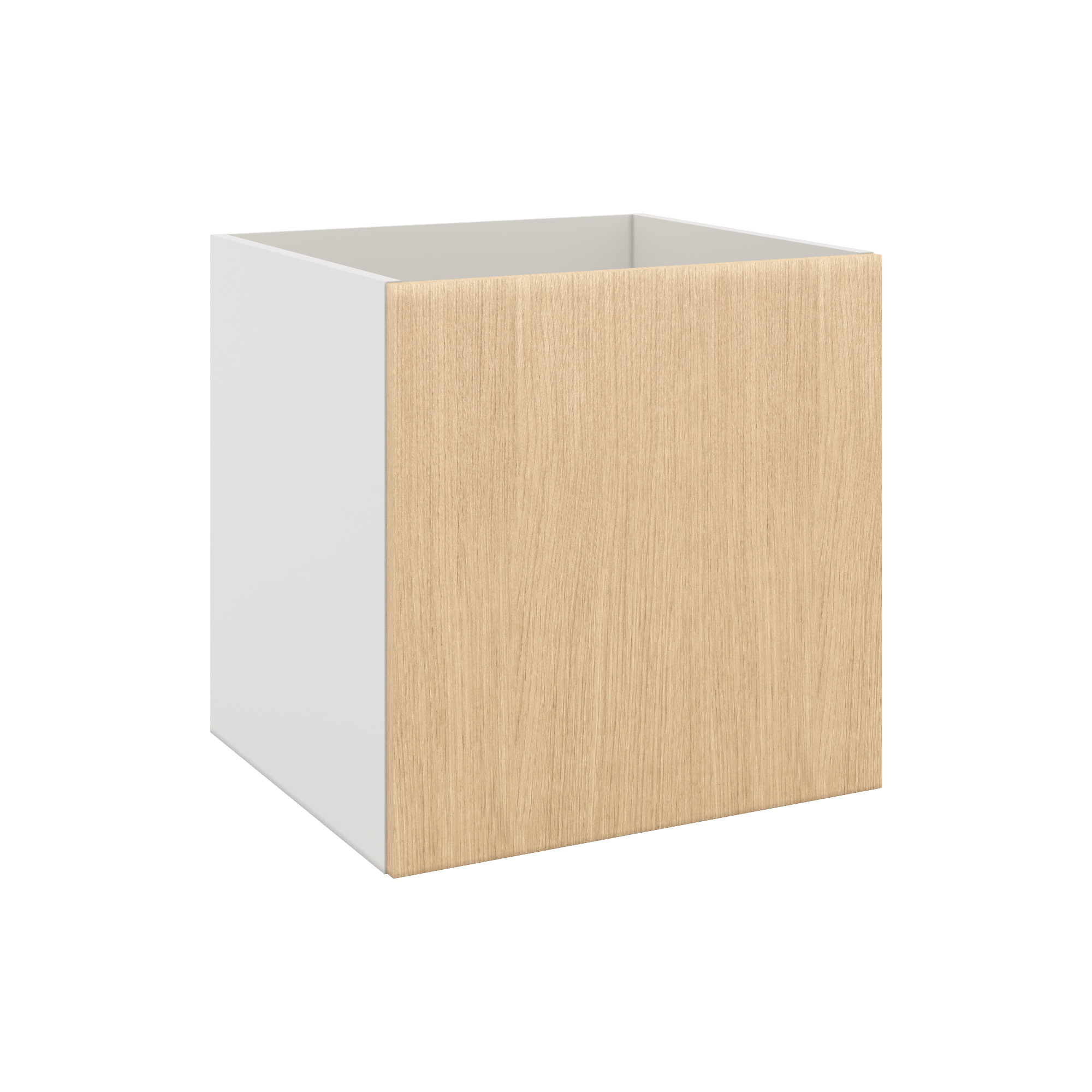 Modernform Cabinet Natural Oak 24" W X 24" H X 21" D Vanity Floating Full Height Single Door Cabinet