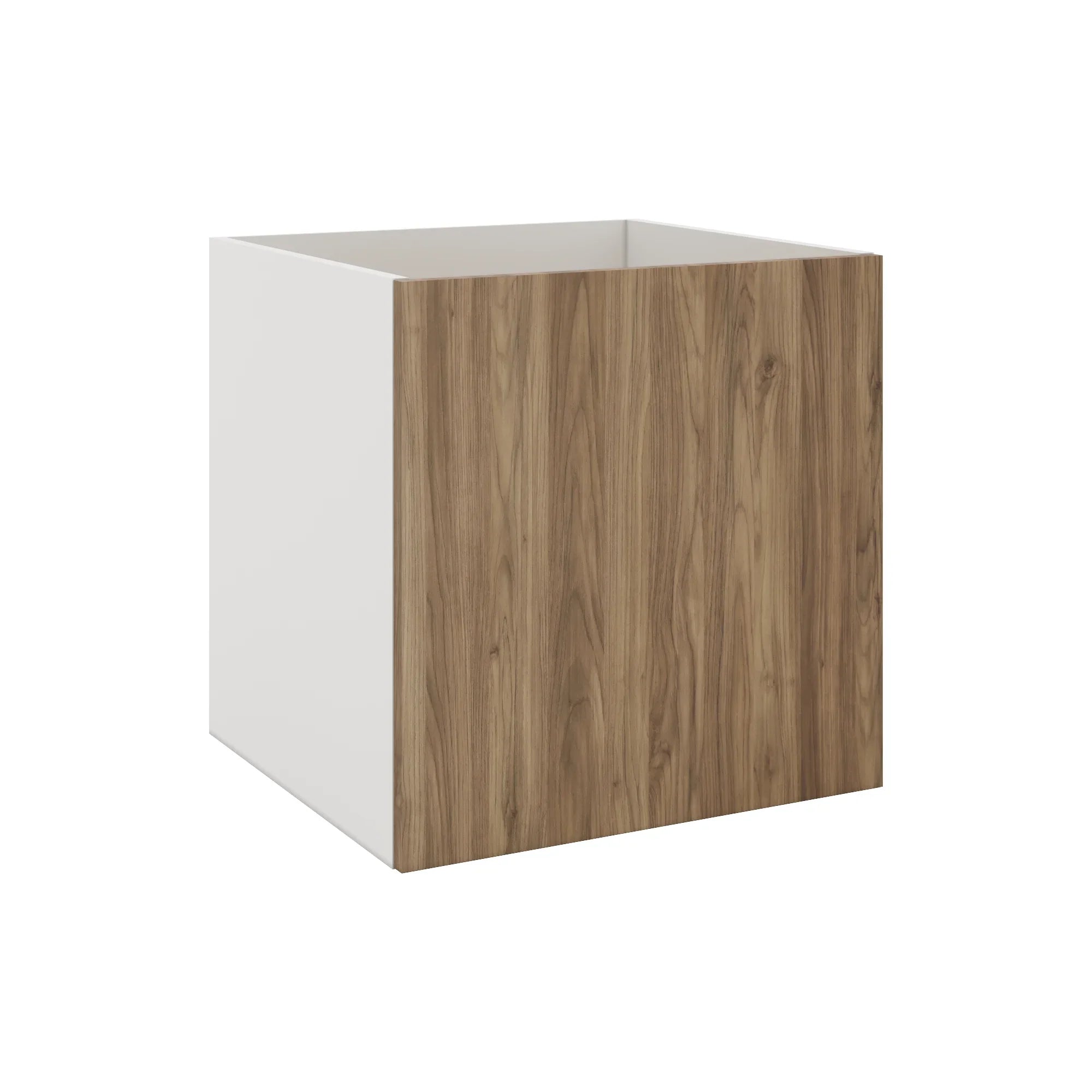 Modernform Cabinet Walnut 24" W X 24" H X 21" D Vanity Floating Full Height Single Door Cabinet