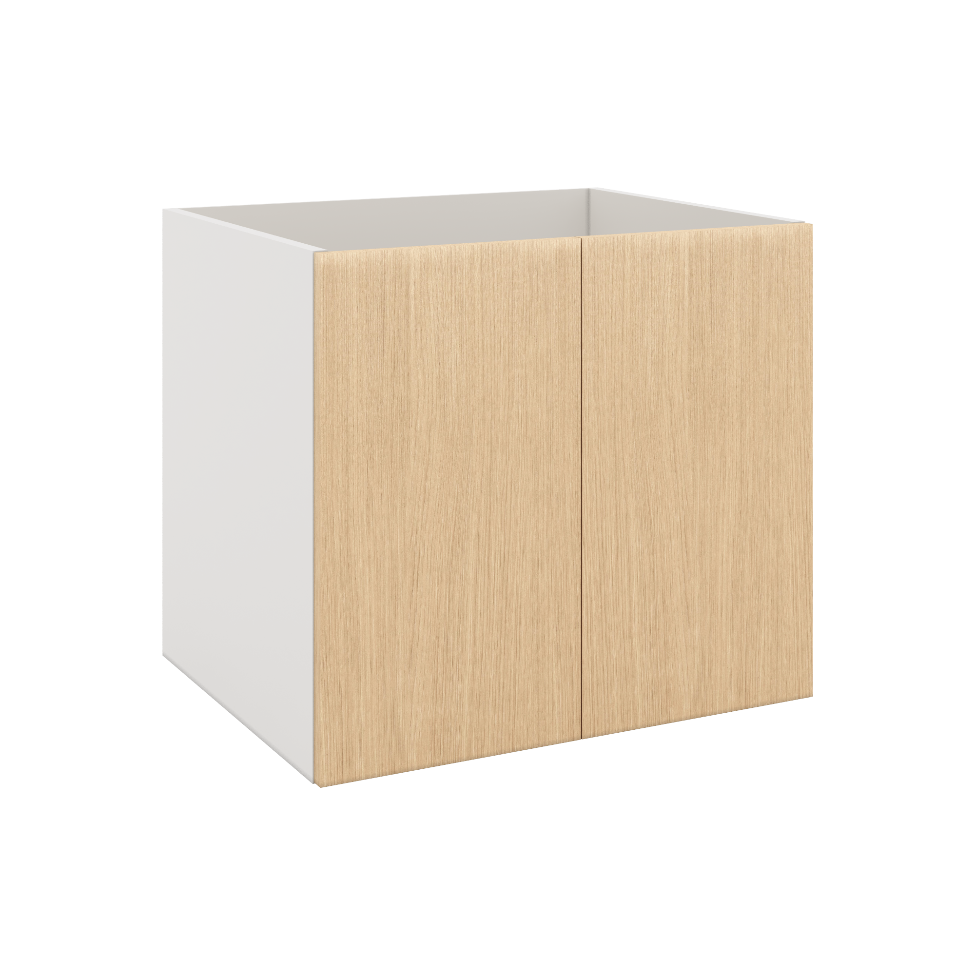 Modernform Cabinet Natural Oak 27" W X 24" H X 21" D Vanity Floating Full Height Double Door Cabinet