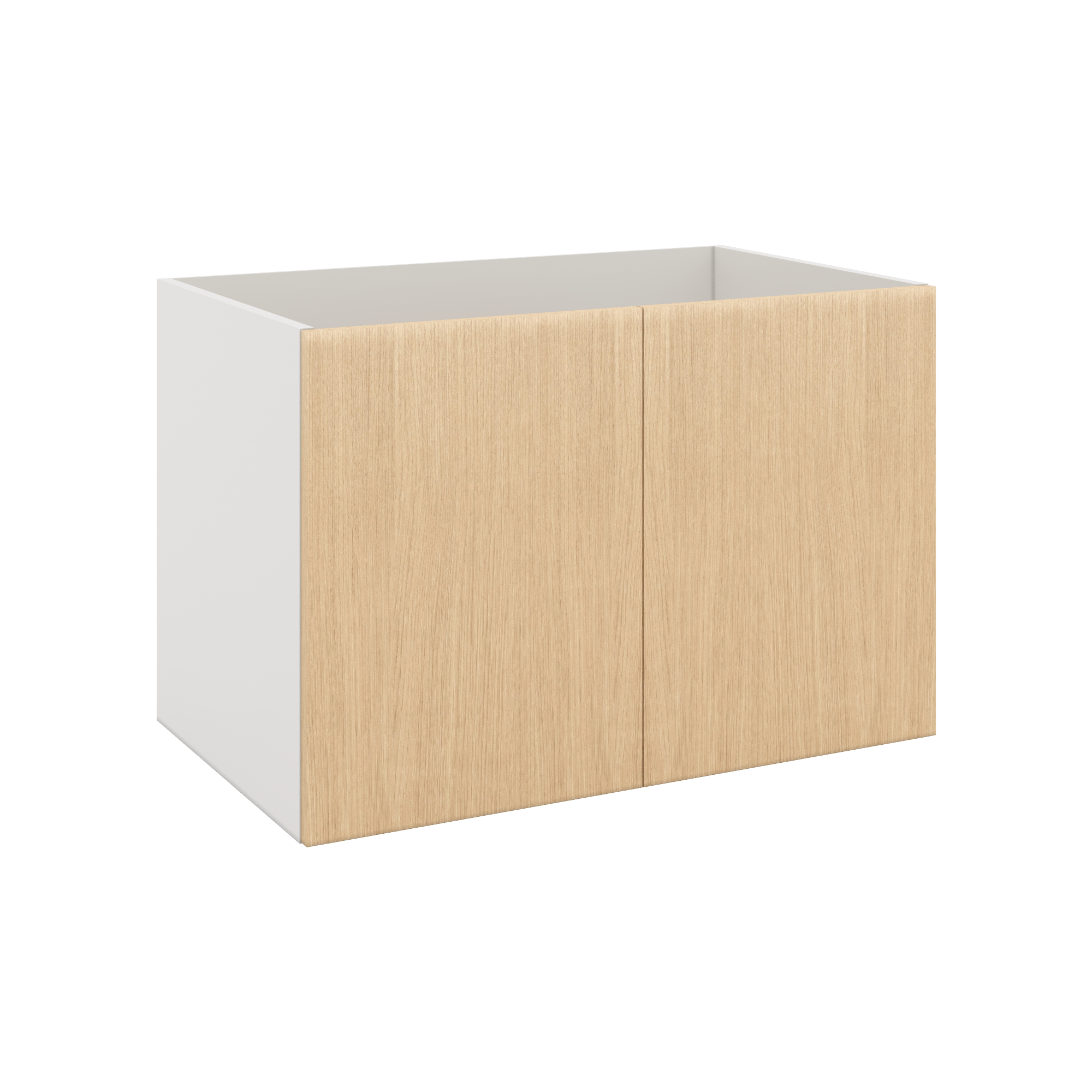 Modernform Cabinet Natural Oak 36" W X 24" H X 21" D Vanity Floating Full Height Double Door Cabinet