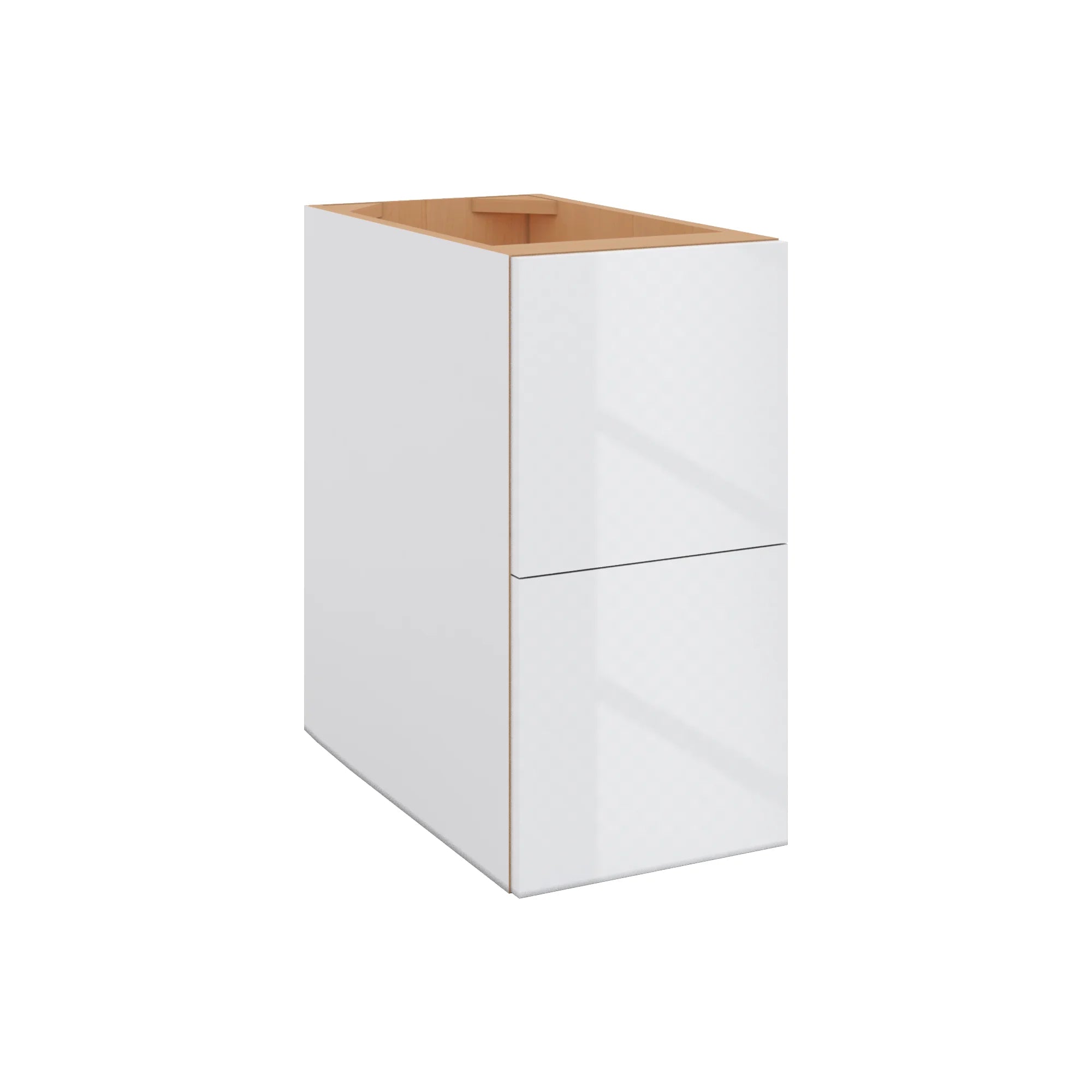 Modernform Cabinet Gloss White 12" W X 24" H X 21" D Vanity Floating Drawers Cabinet