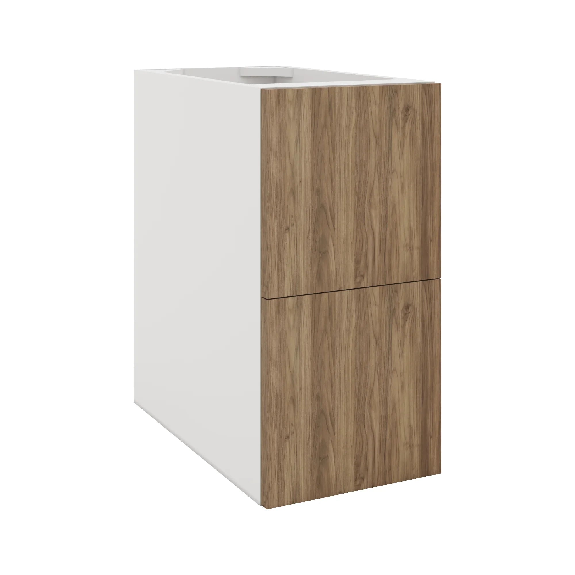 Modernform Cabinet Walnut 12" W X 24" H X 21" D Vanity Floating Drawers Cabinet