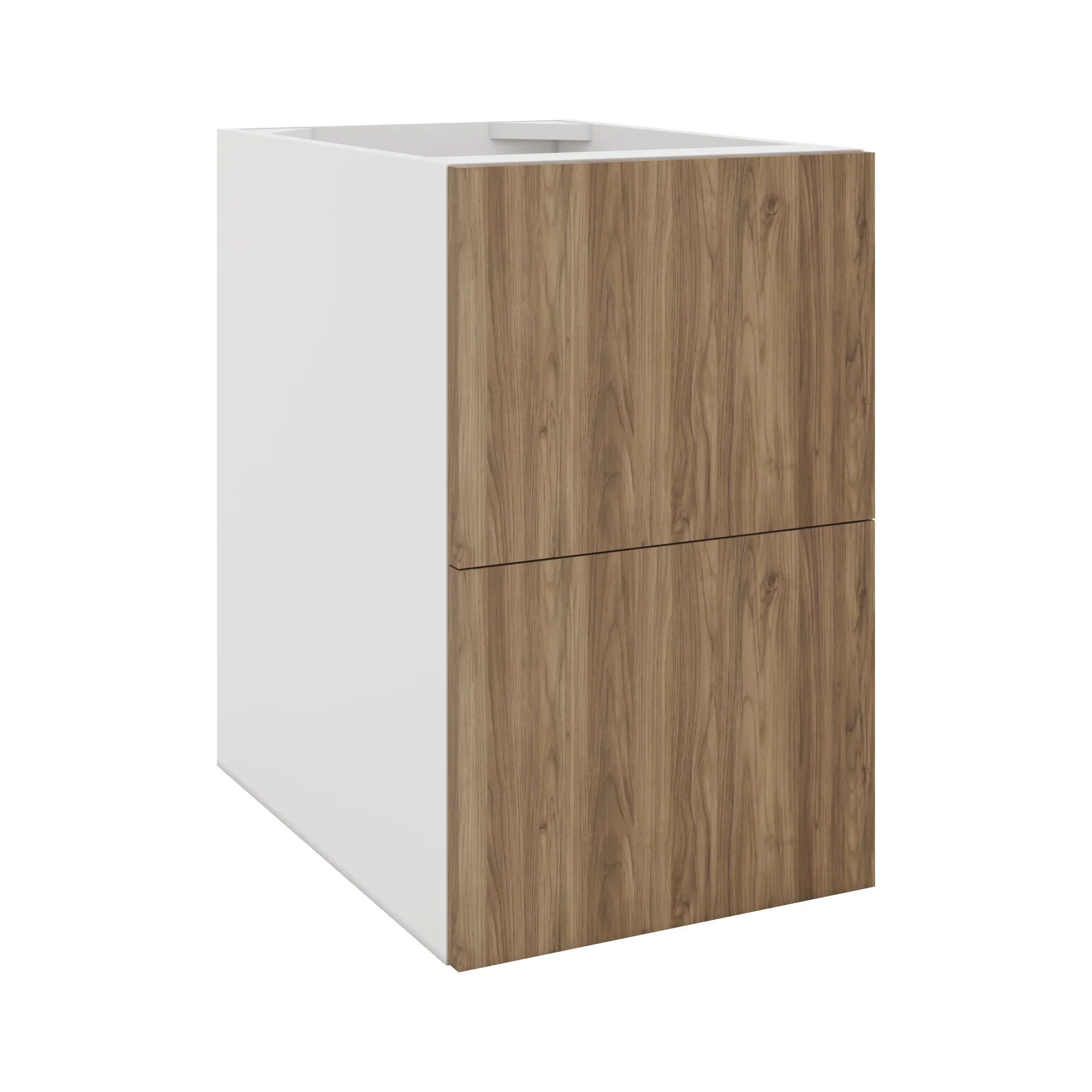 Modernform Cabinet Walnut 15" W X 24" H X 21" D Vanity Floating Drawers Cabinet