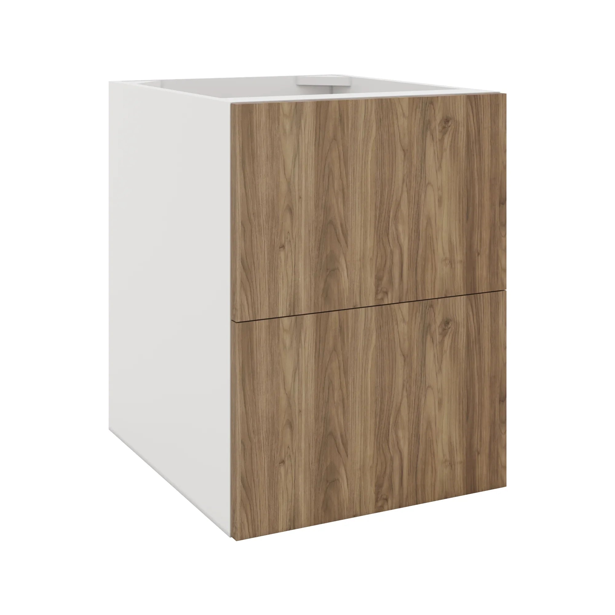 Modernform Cabinet Walnut 18" W X 24" H X 21" D Vanity Floating Drawers Cabinet