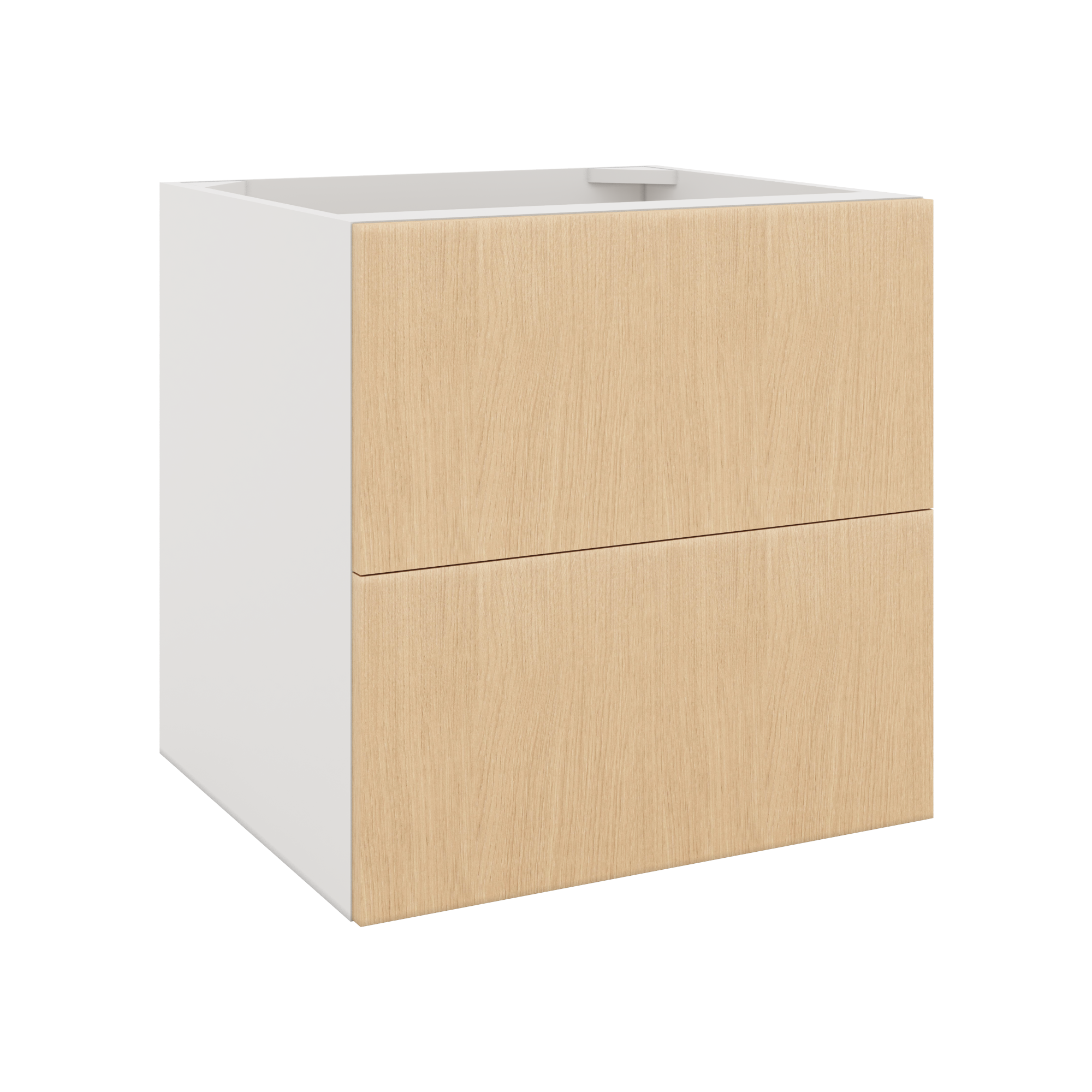 Modernform Cabinet Natural Oak 24" W X 24" H X 21" D Vanity Floating Drawers Cabinet