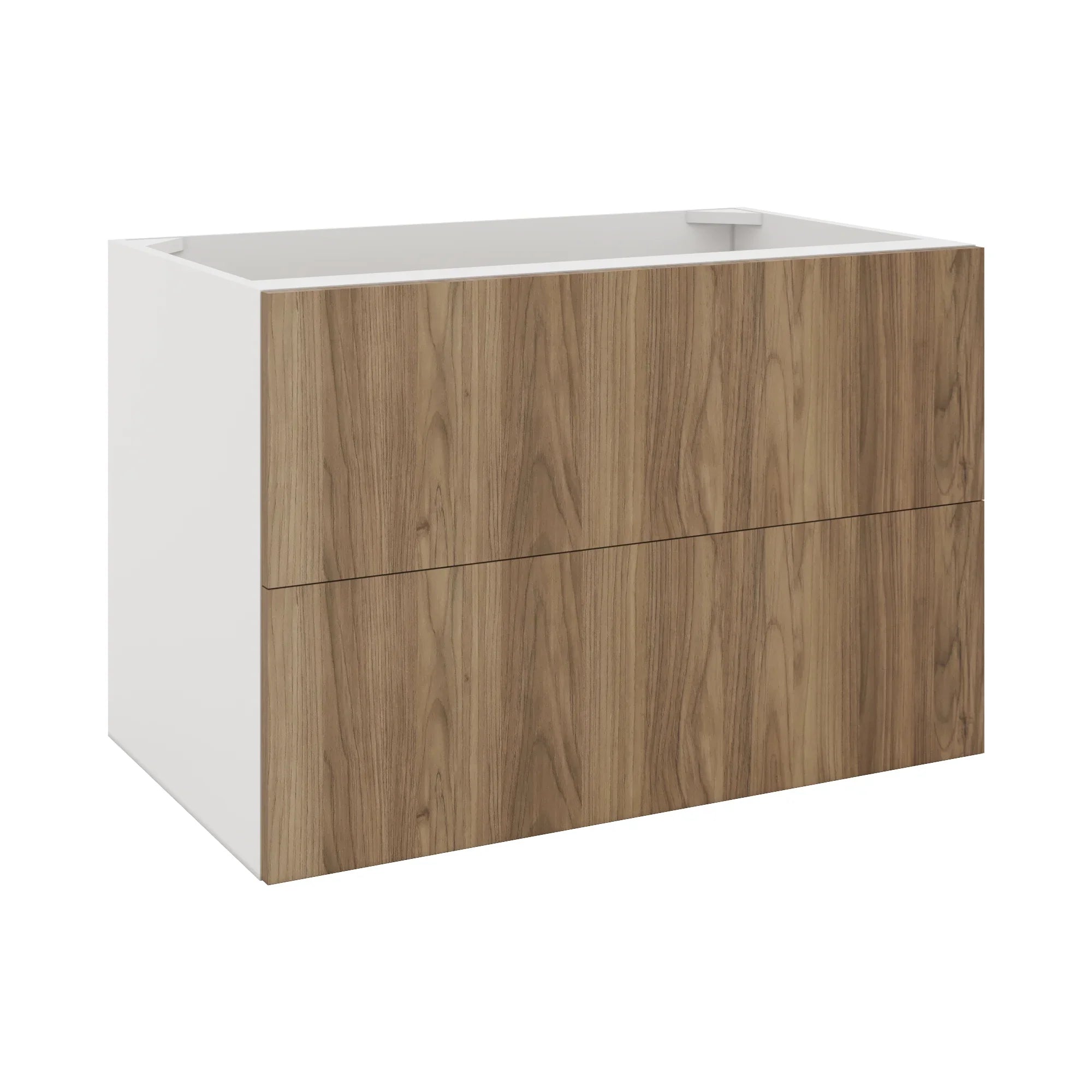 Modernform Cabinet Walnut 36" W X 24" H X 21" D Vanity Floating Drawers Cabinet