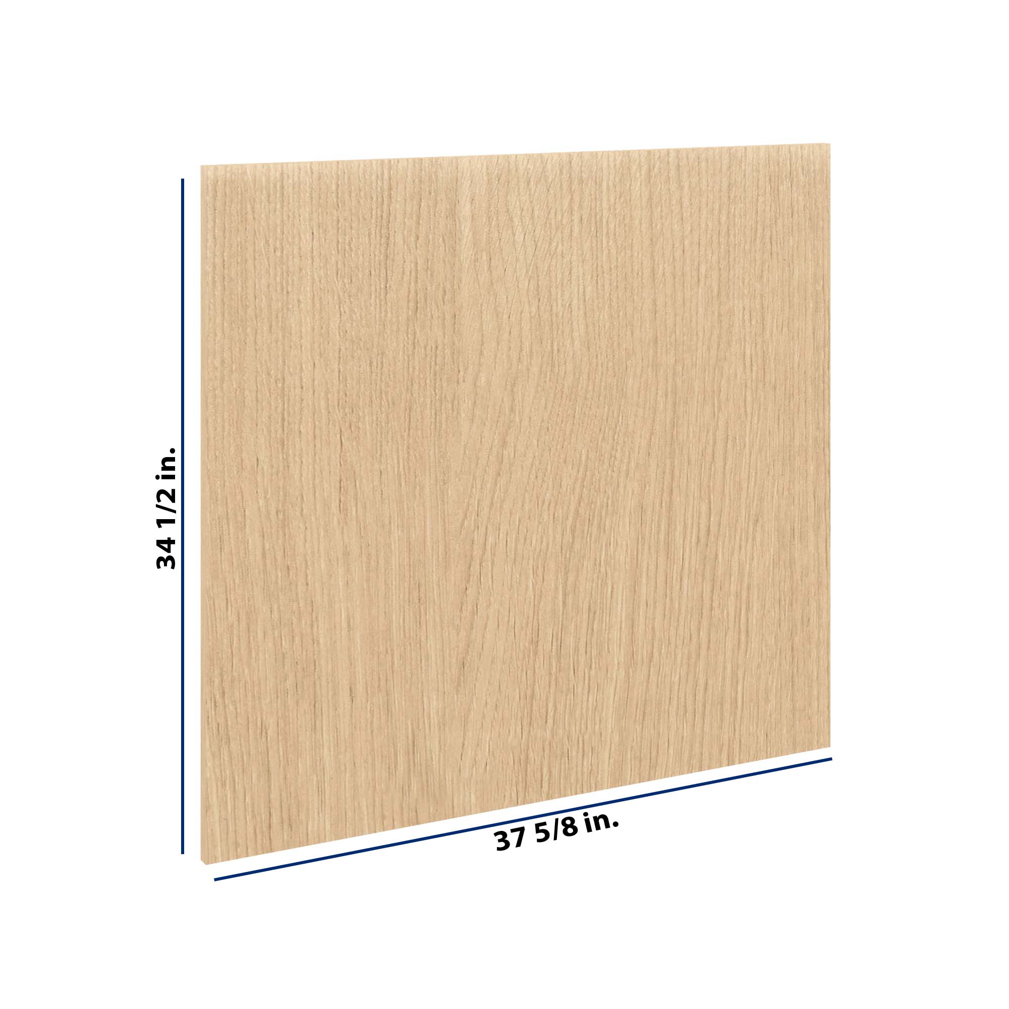 Modernform Cabinet Natural Oak 3/4" W X 34 1/2" H X 37 5/8" D Island Base Panel