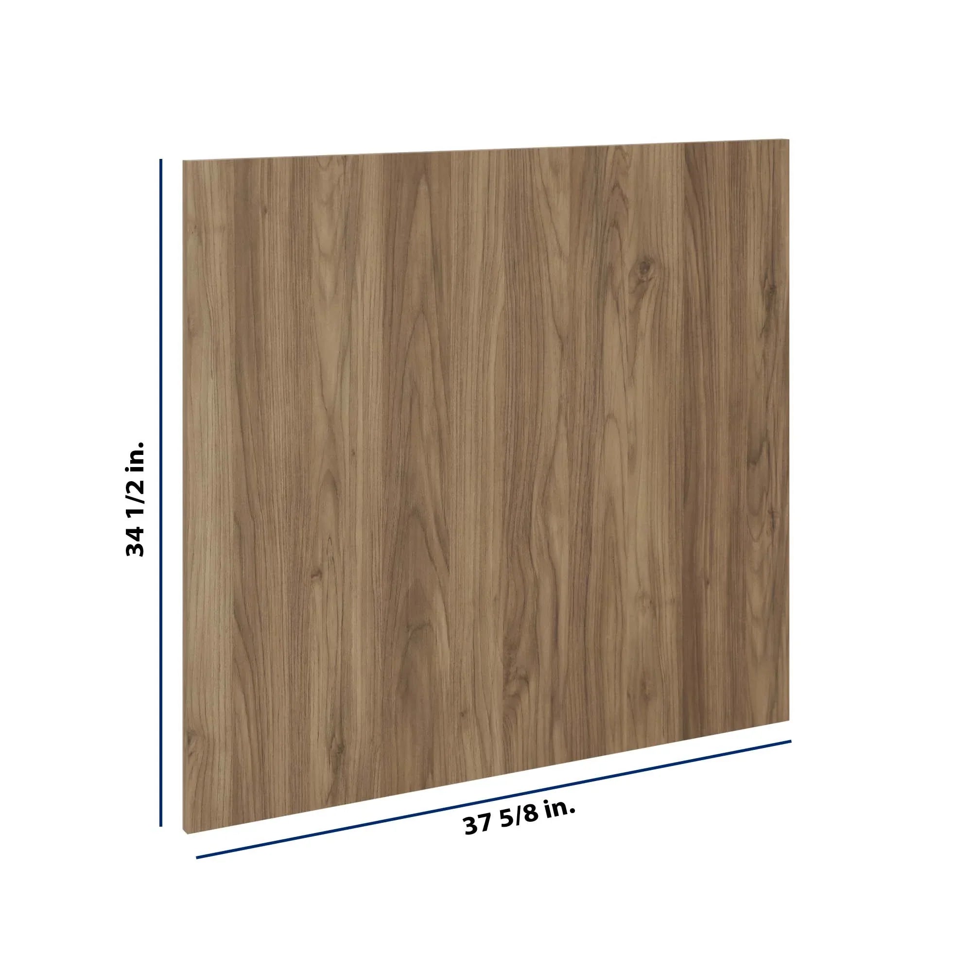 Modernform Cabinet Walnut 3/4" W X 34 1/2" H X 37 5/8" D Island Base Panel