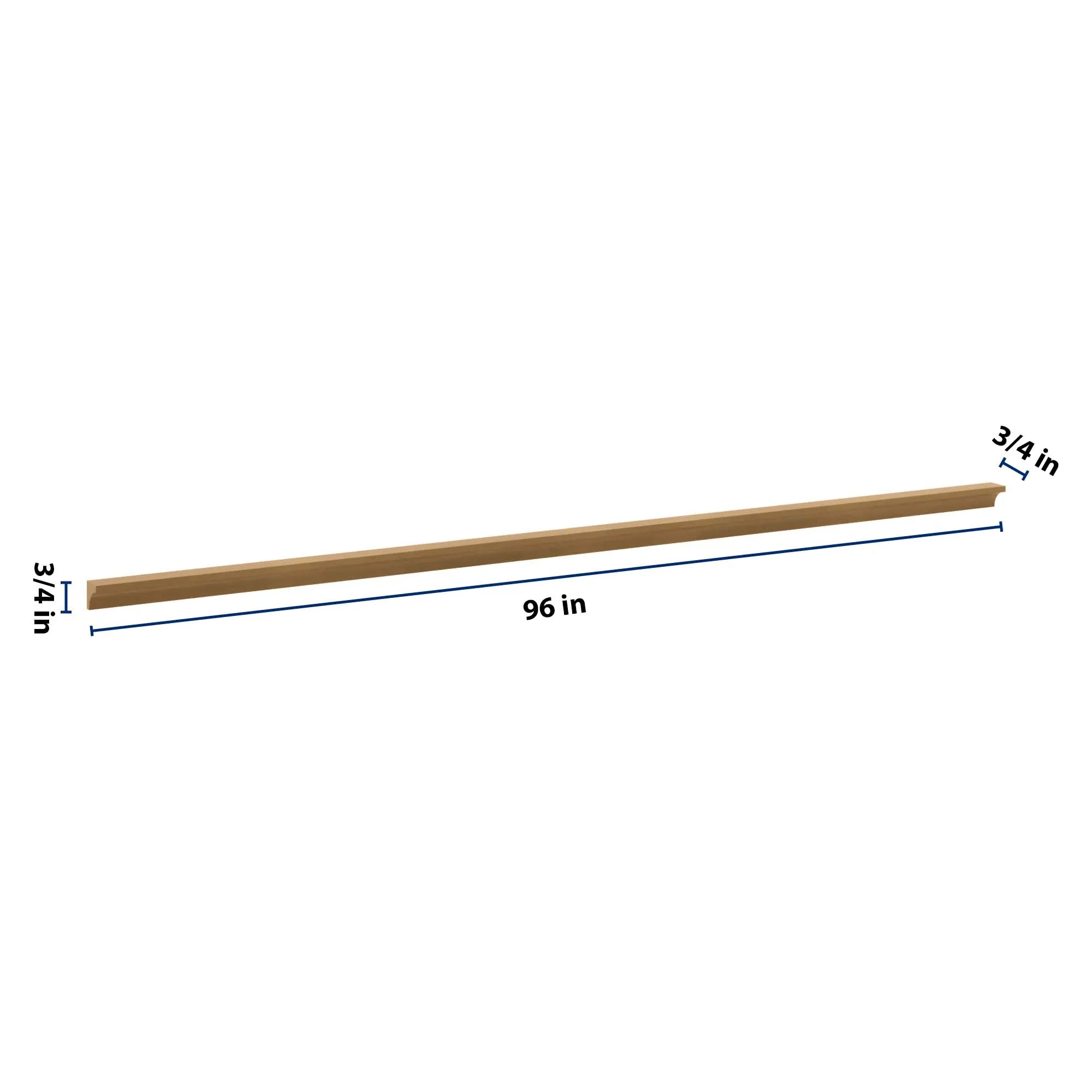 J&K Butterscotch B8 96" W Incurved Corner Molding