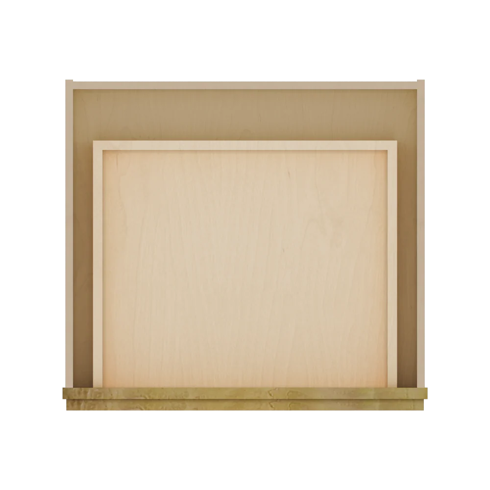 Modernform Cabinet Natural Shaker 24" W X 7" H X 21" D Vanity Knee Drawer