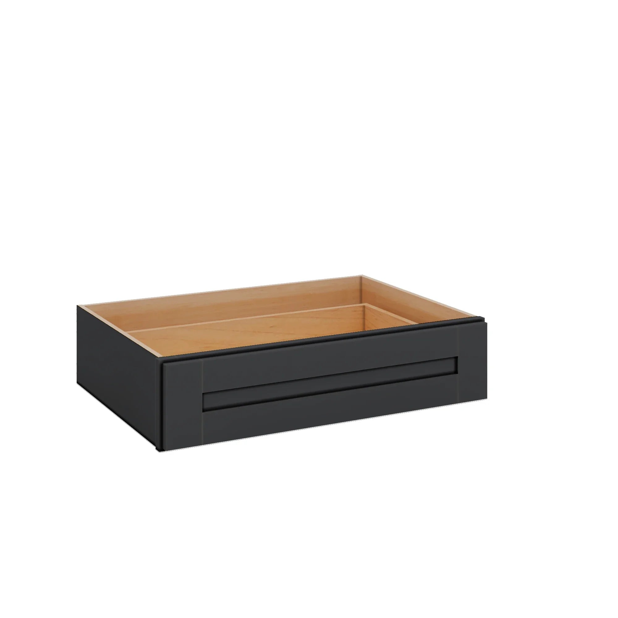 Modernform Cabinet Onyx Black Shaker 30" W X 7" H X 21" D Vanity Knee Drawer