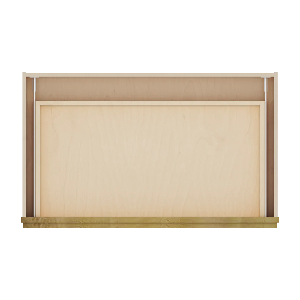 Modernform Cabinet Natural Shaker 36" W X 7" H X 21" D Vanity Knee Drawer