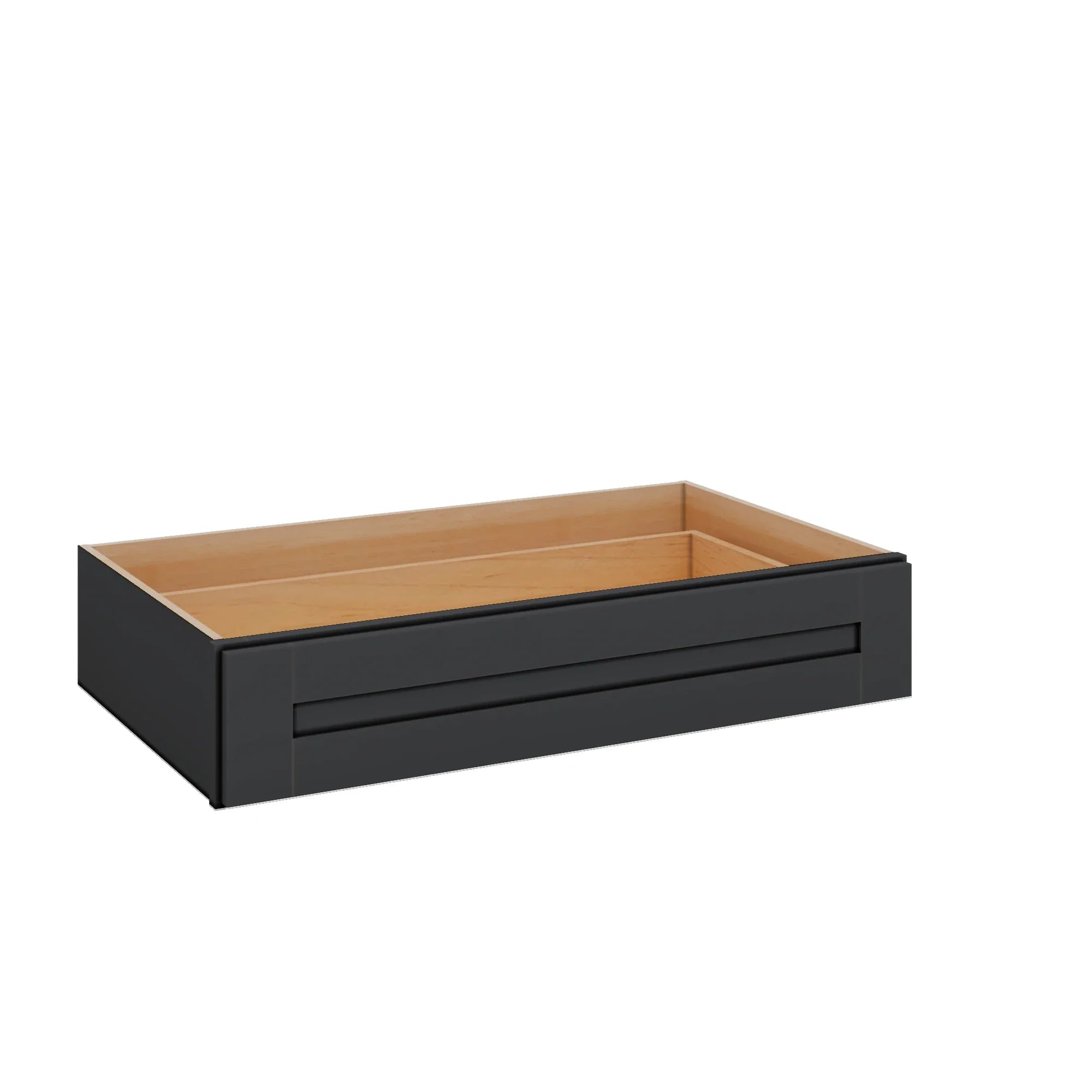 Modernform Cabinet Onyx Black Shaker 36" W X 7" H X 21" D Vanity Knee Drawer