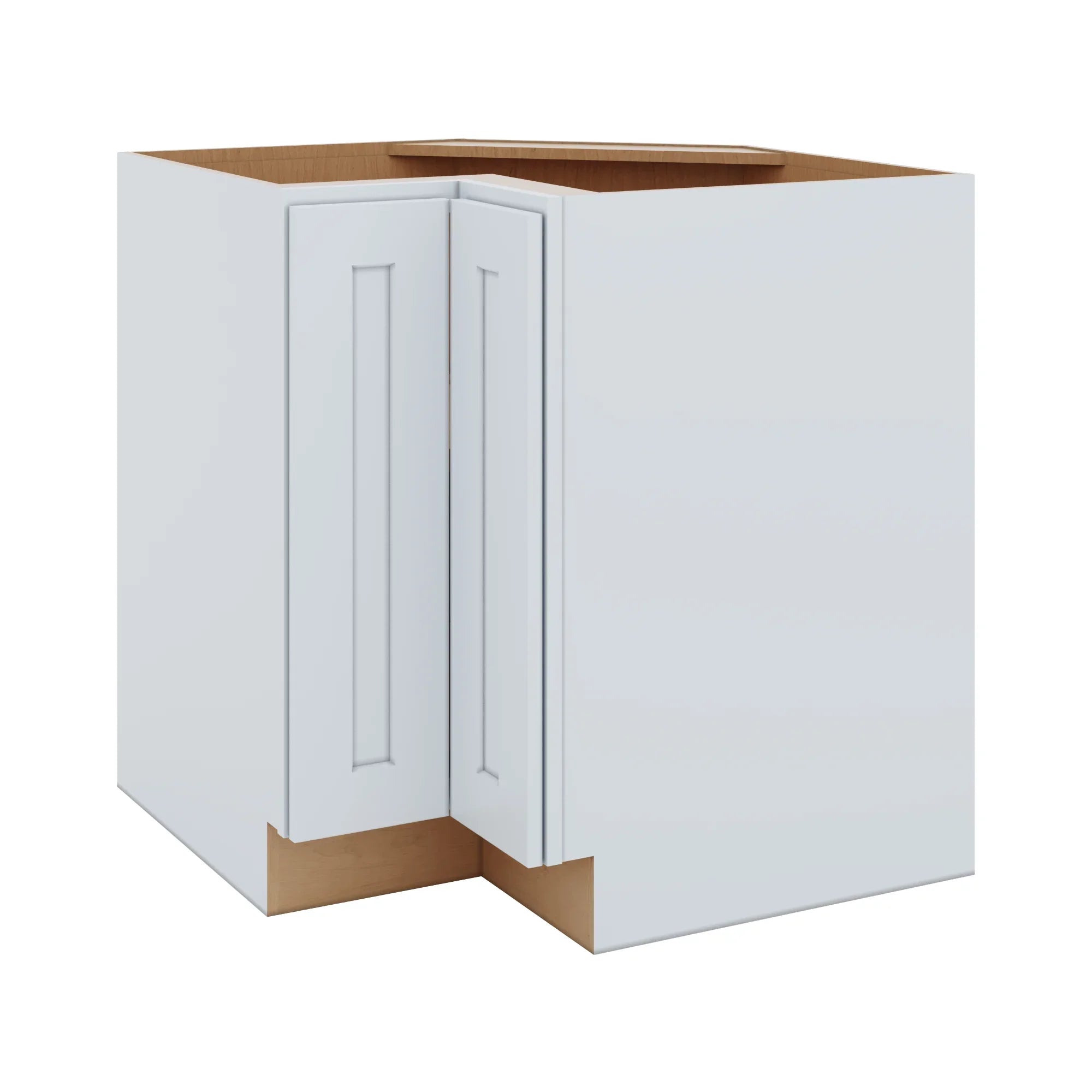 J&K White Shaker S8 Base Corner 90 Lazy Susan - 33" W