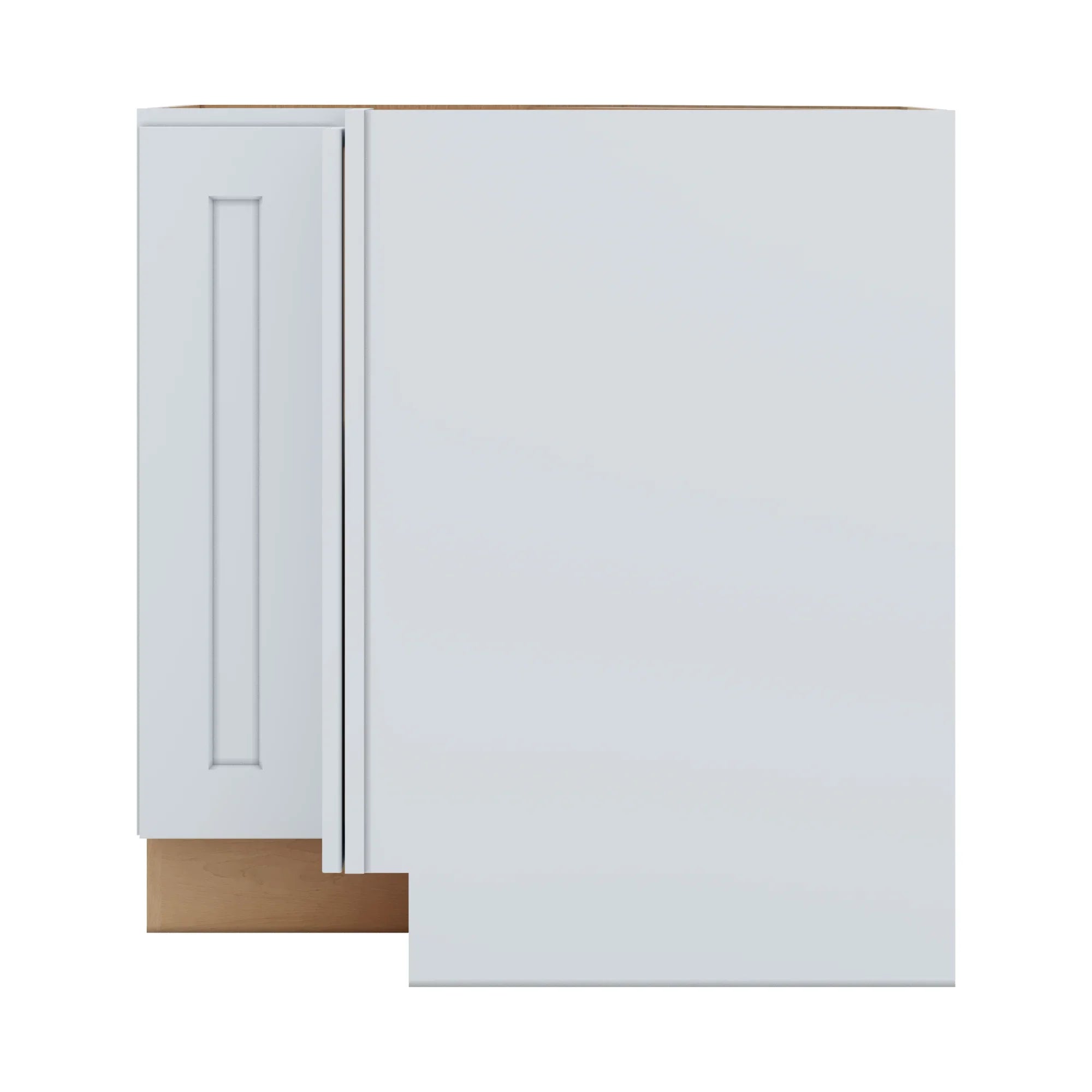 J&K White Shaker S8 Base Corner 90 Lazy Susan 33" W