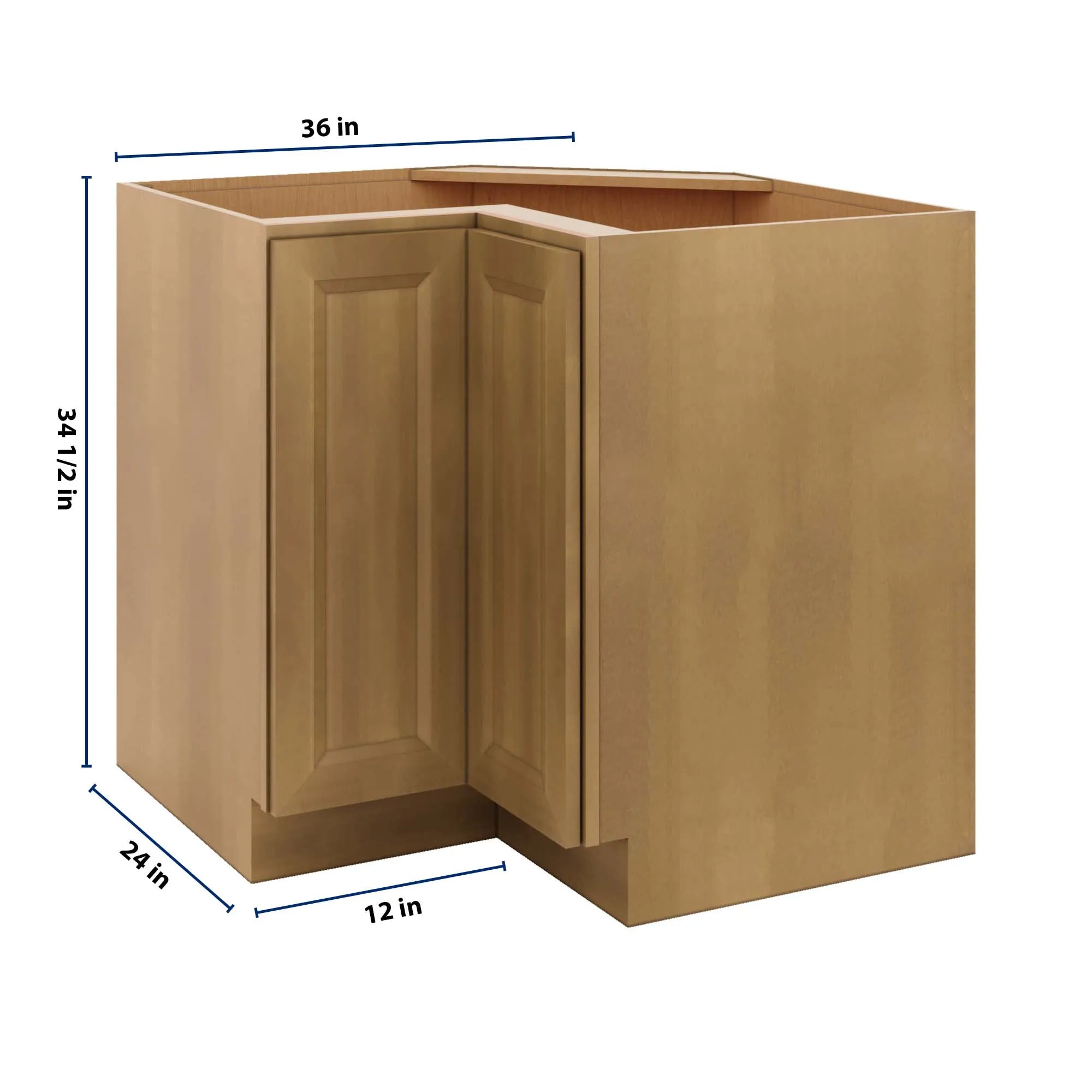 J&K Butterscotch B8 Base Corner 90 Lazy Susan - 36" W
