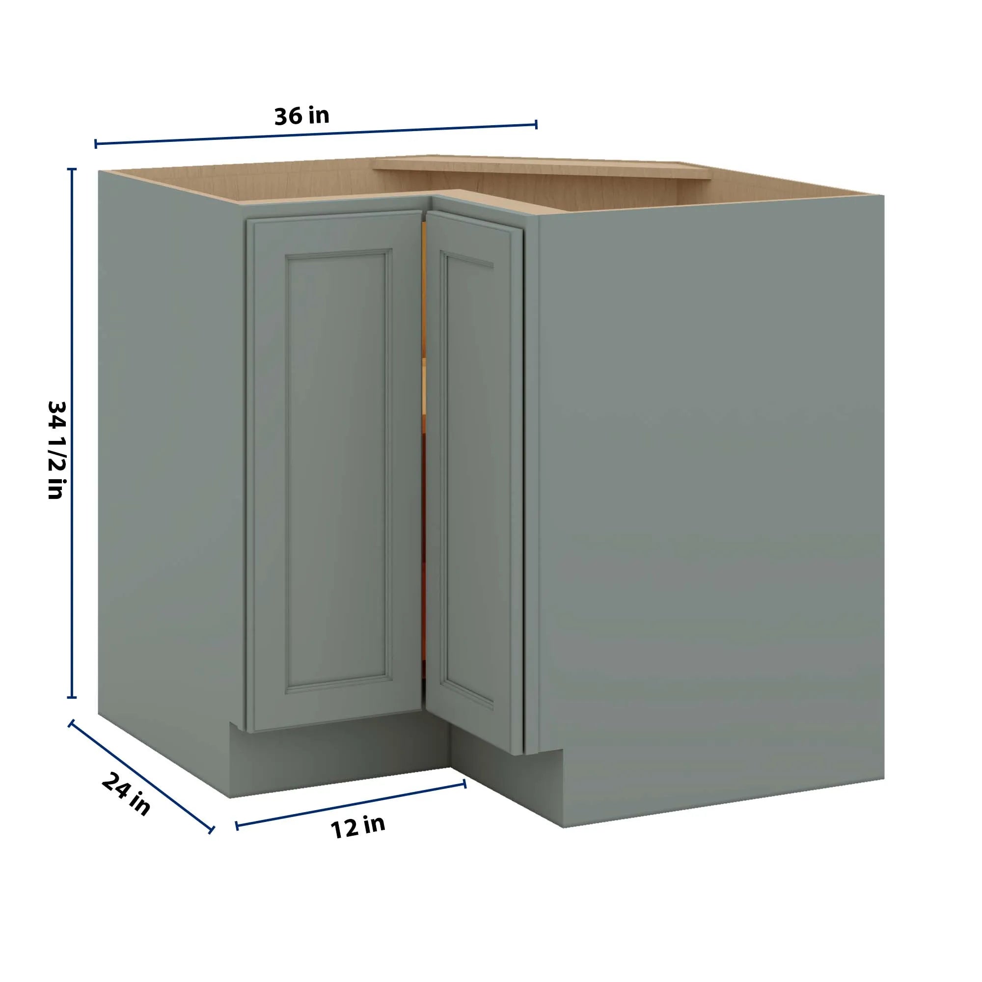 J&K Sage E3 Base Corner 90 Lazy Susan - 36" W