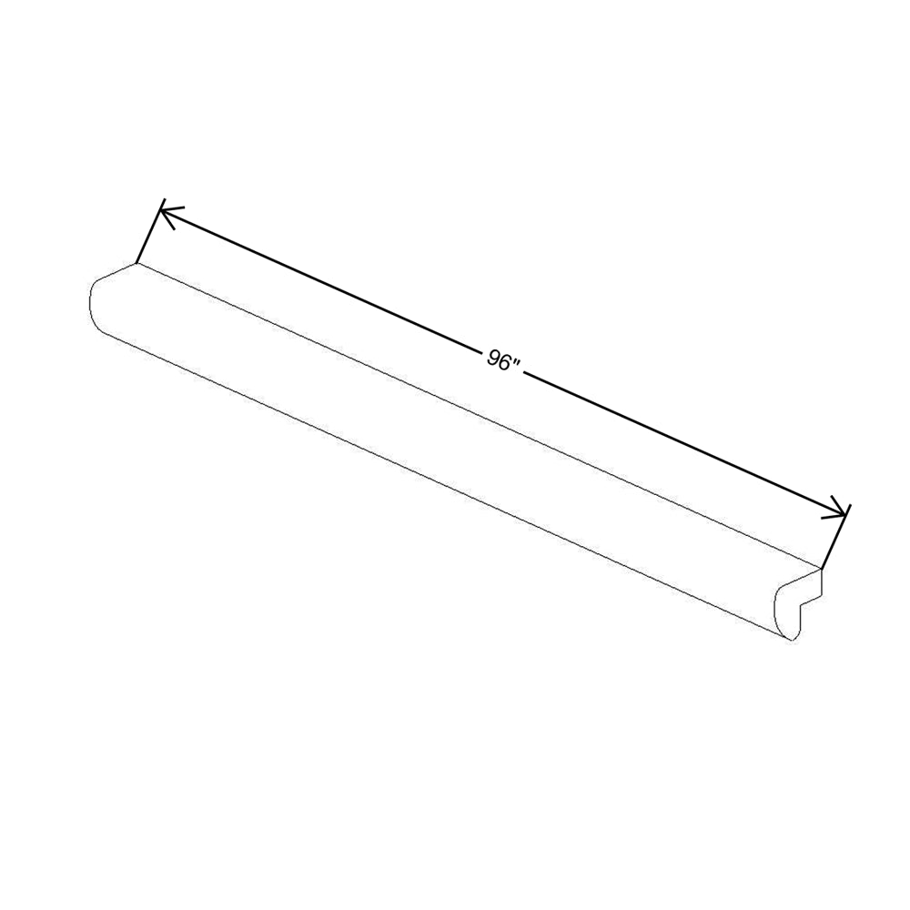 CNC Concord Elegant Stone 96" W X 1 1/8" H Light Rail Molding