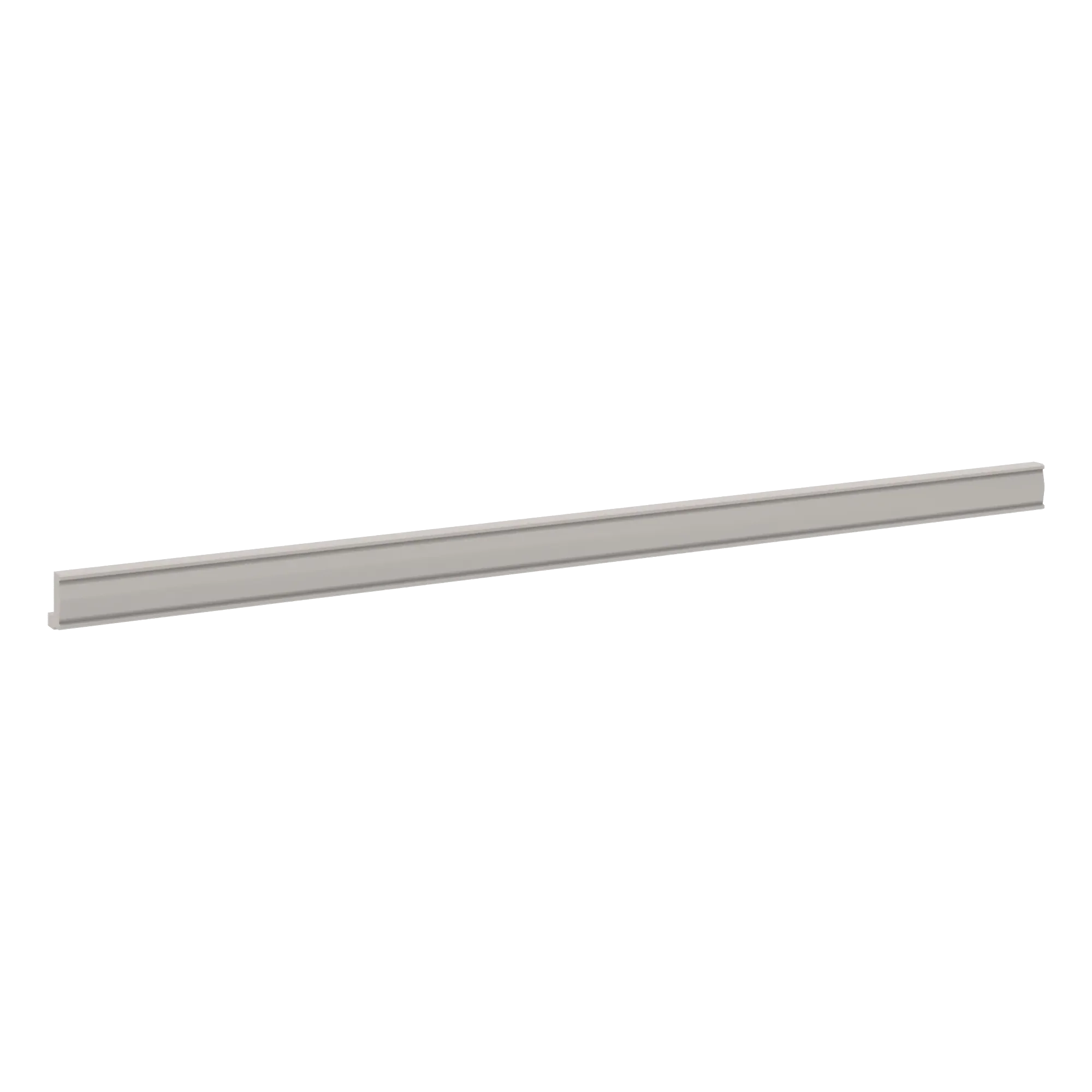 cnc luxor 5 piece misty grey 96 w x 2 1 4 h shaker light rail molding